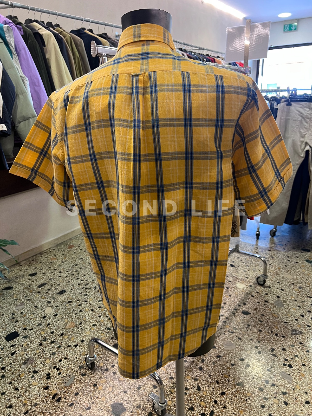 Camicia Herman & Sons a quadri a maniche corte in cotone, foto 5