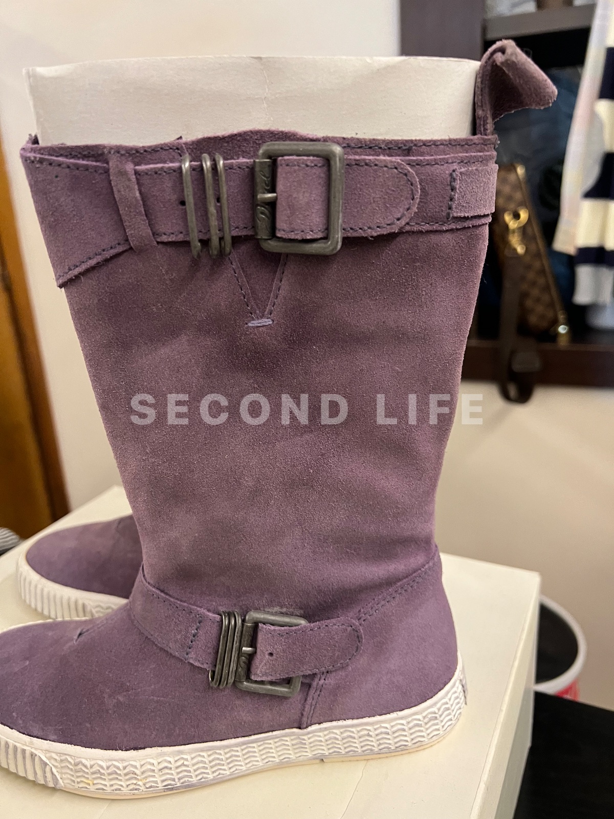 Scarpe Diesel Hanna W in camoscio, foto 5