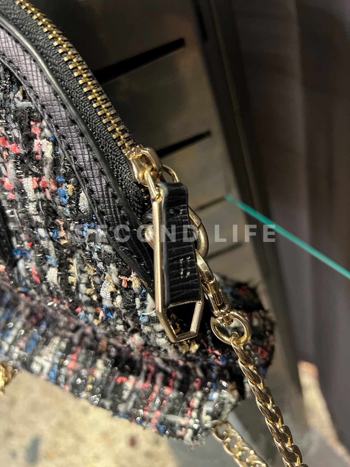 Borsa a mano Trussardi Jeans in tessuto bouclé, foto 5