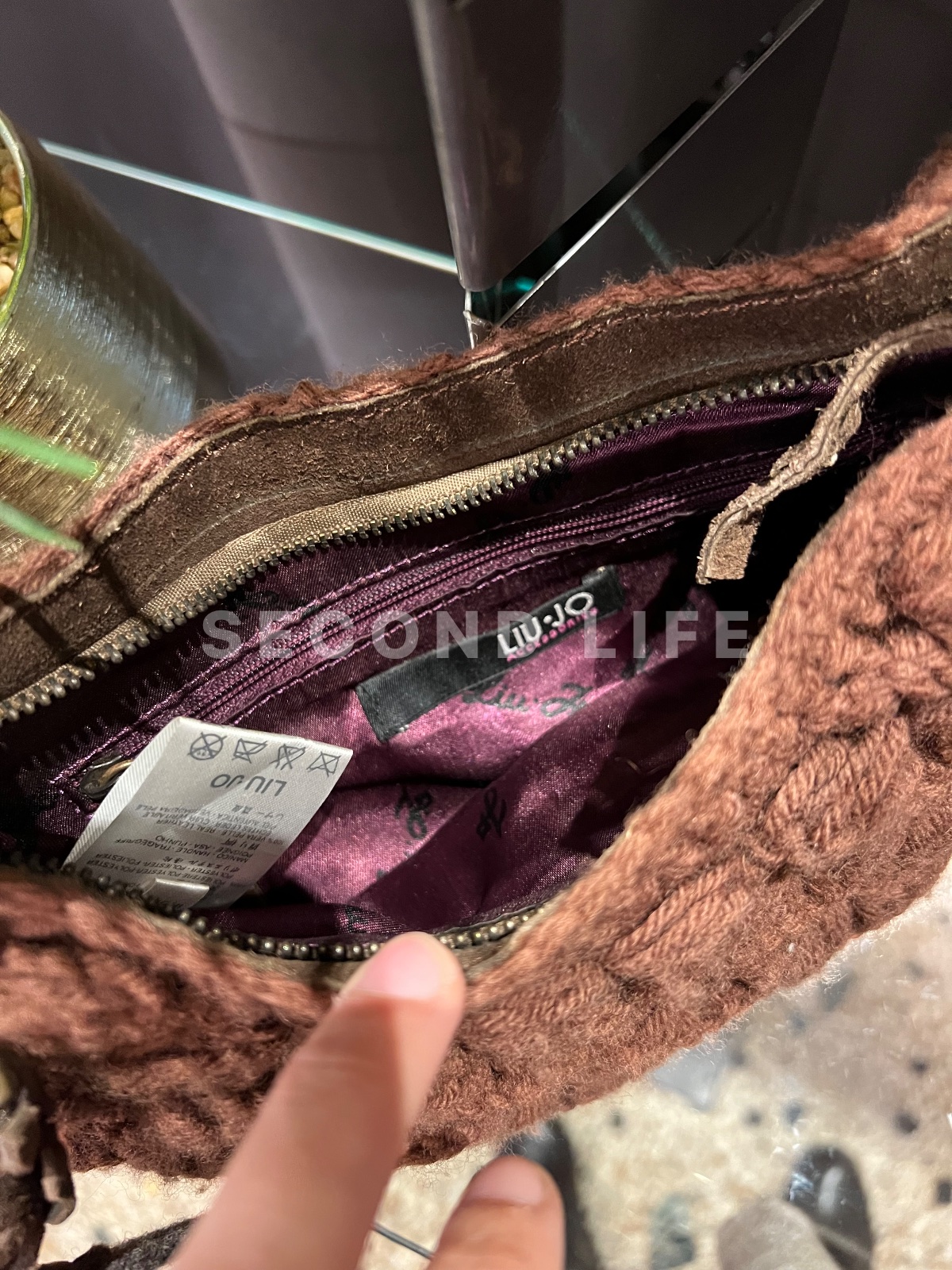 Borsa Liu Jo in lana e pelle, foto 3