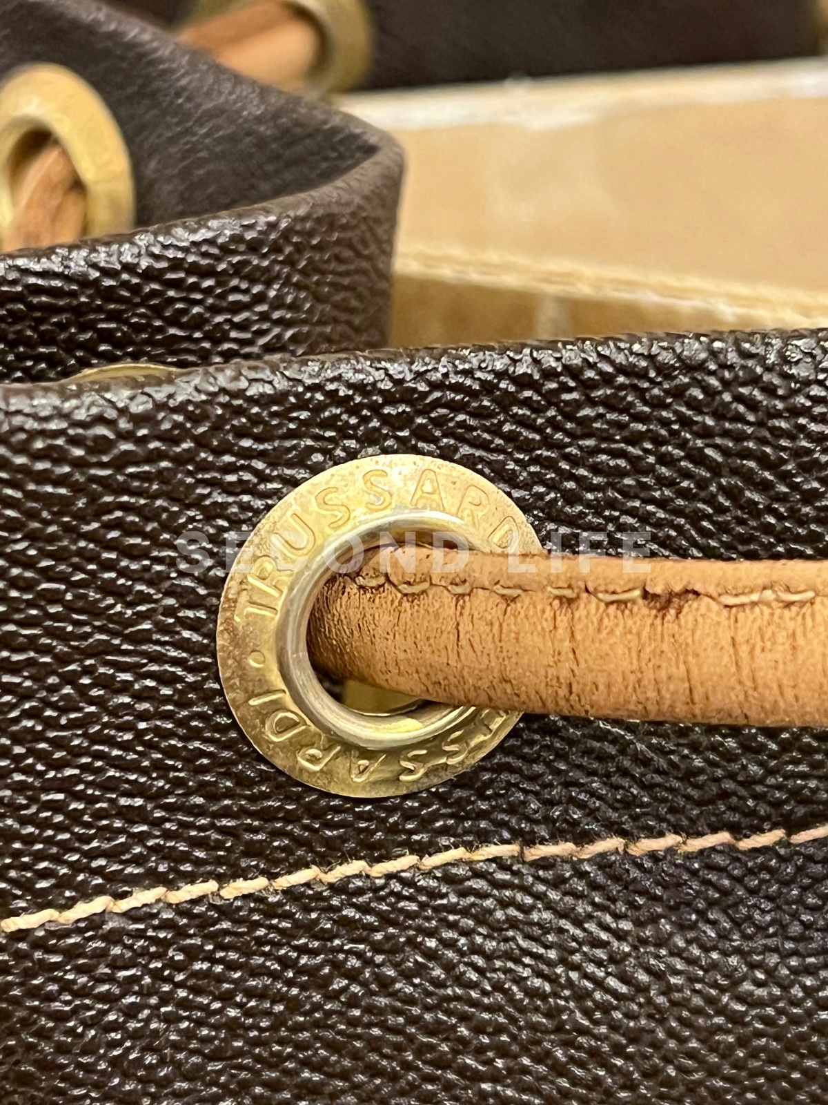 Borsa Trussardi Secchiello in pelle, foto 3