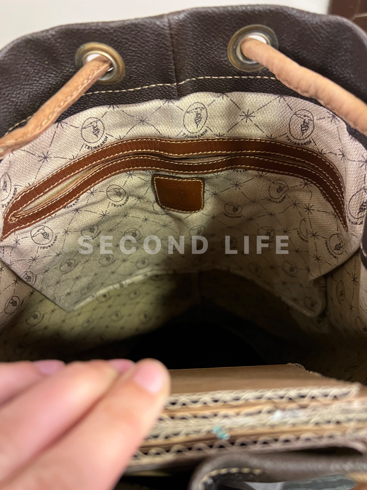 Borsa Trussardi Secchiello in pelle, foto 5