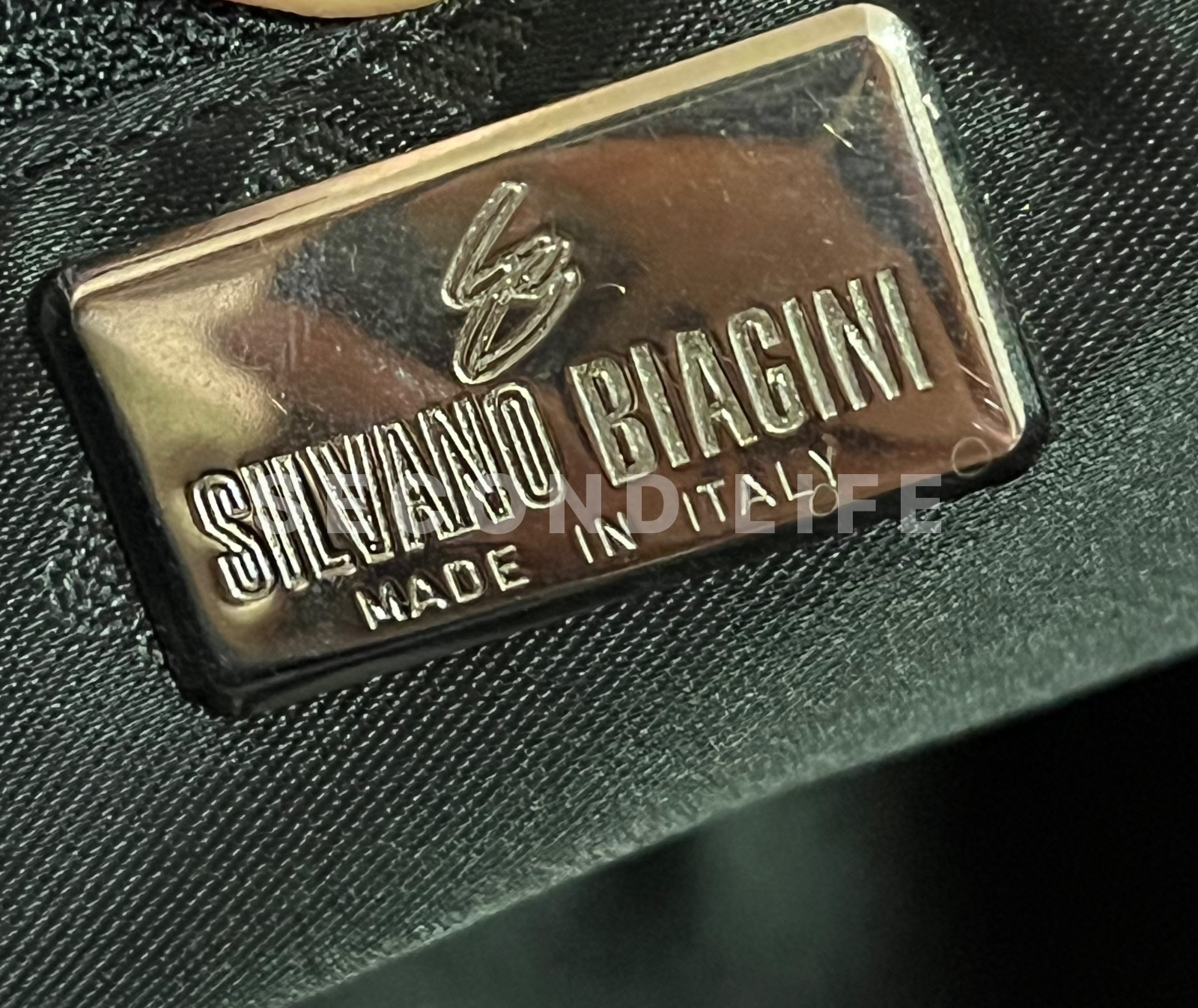 Borsa Silvano Biagini in pelle e pitone, foto 2
