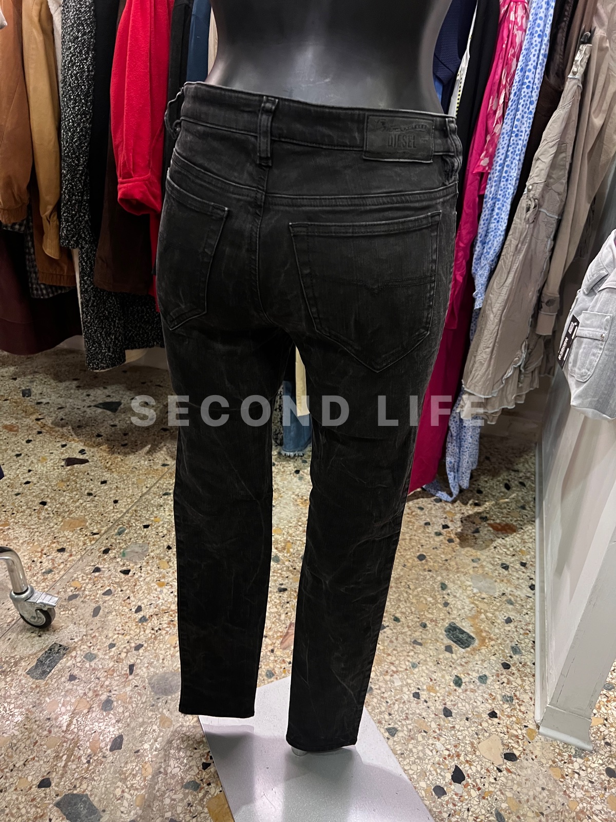Jeans Diesel Skinzee in misto cotone stretch, foto 5