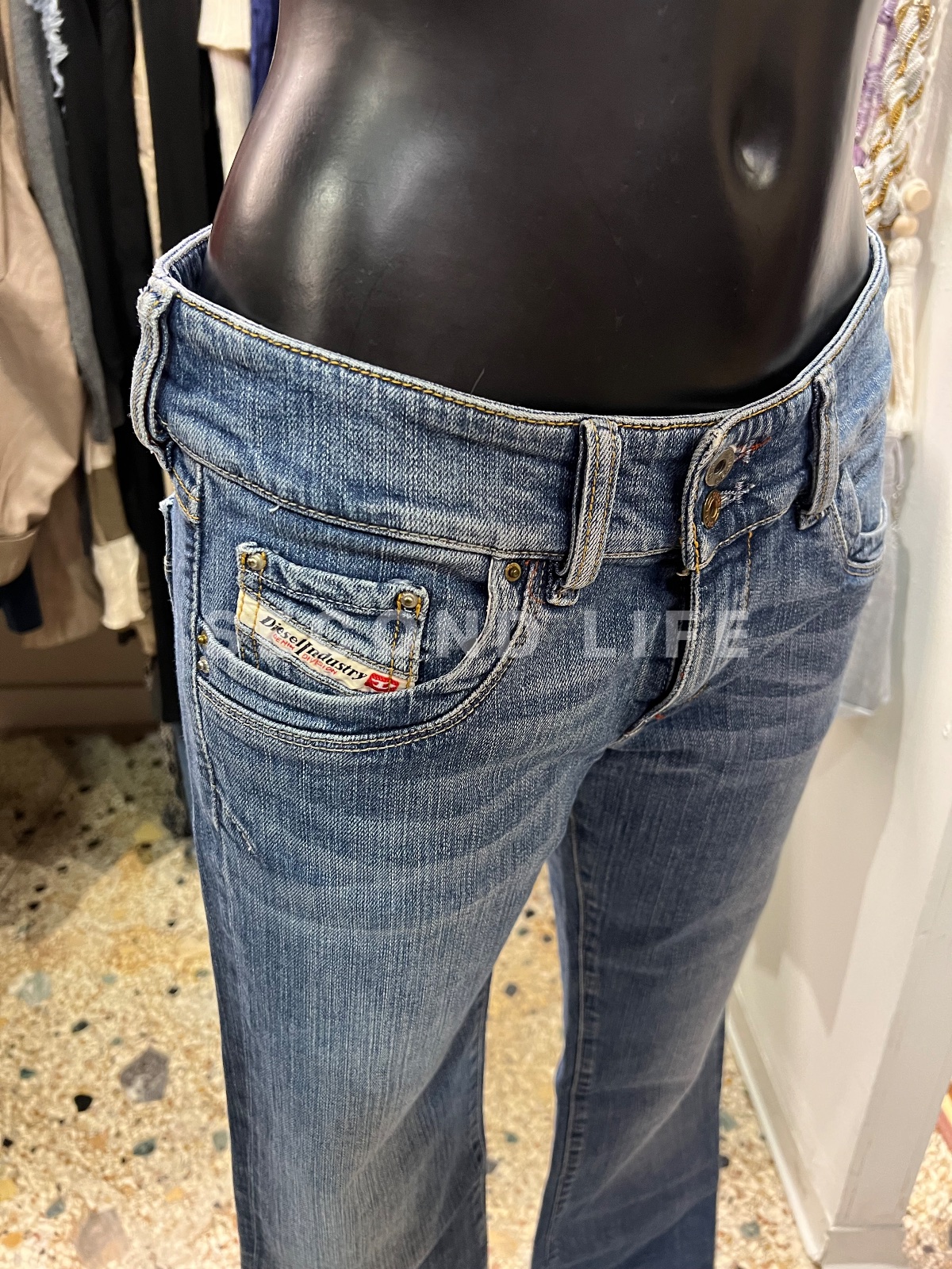 Pantaloni Jeans Diesel in misto cotone, foto 2