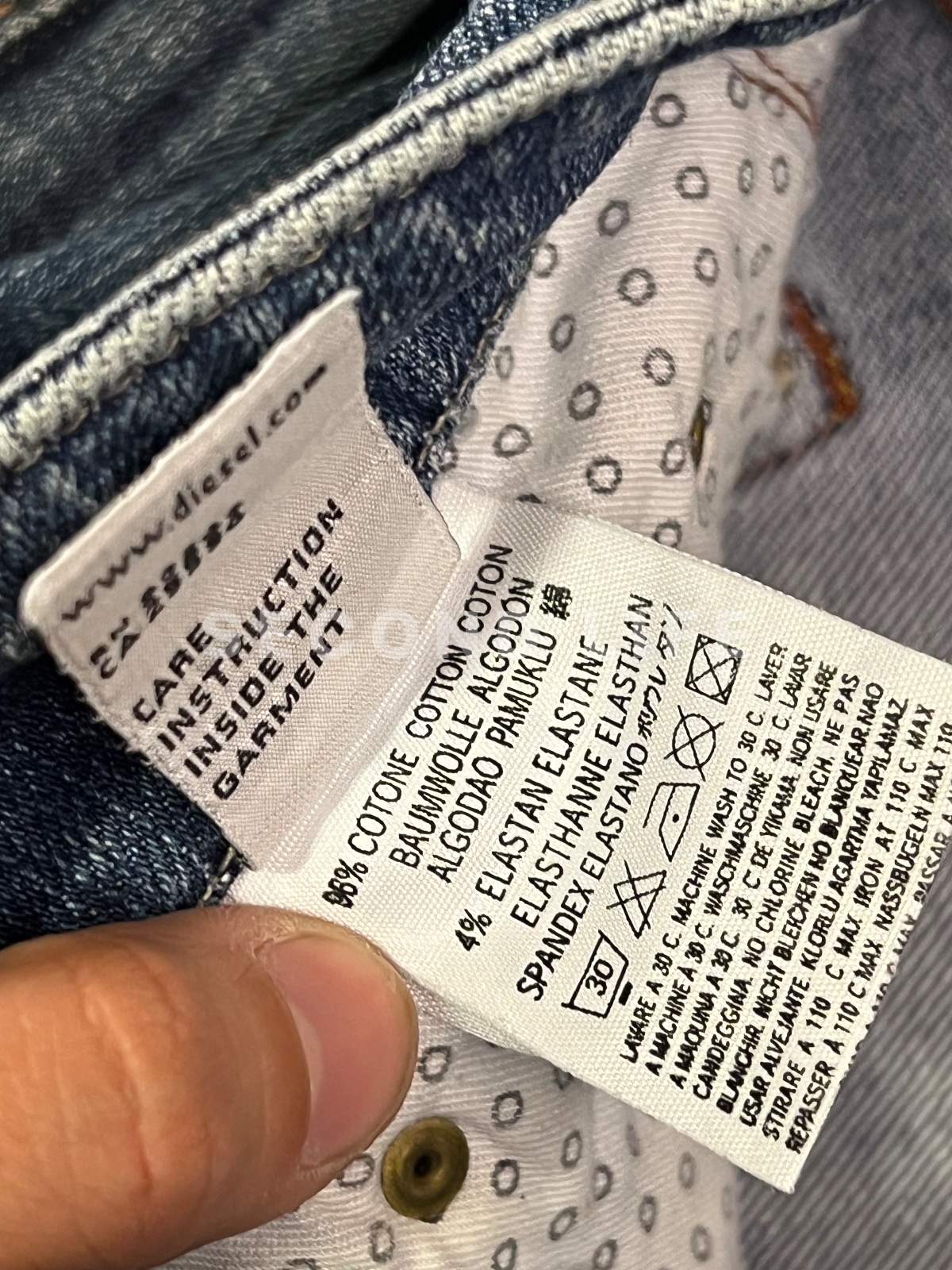 Pantaloni Jeans Diesel in misto cotone, foto 4