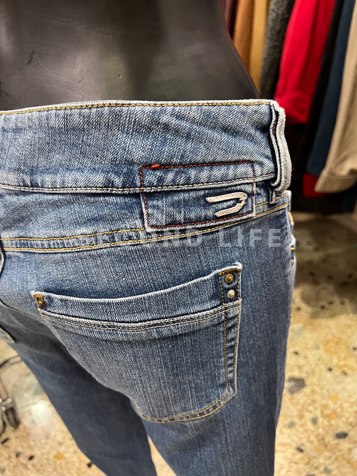 Pantaloni Jeans Diesel in misto cotone, foto 5