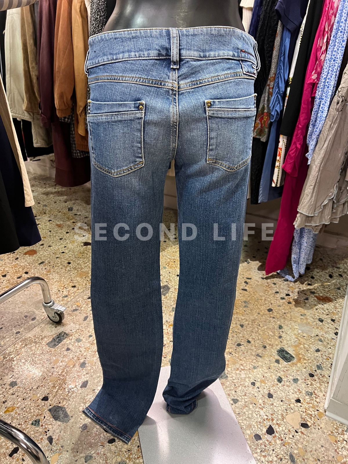 Pantaloni Jeans Diesel in misto cotone, foto 6