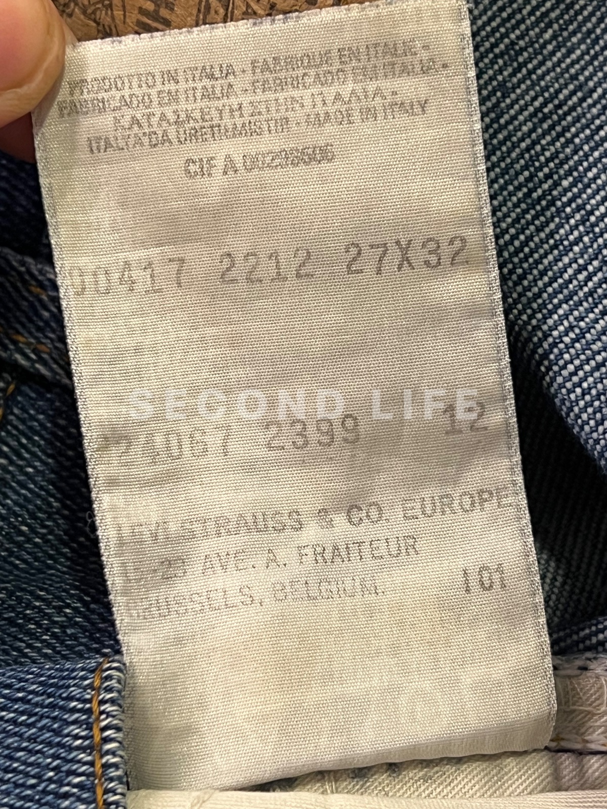 Pantaloni Levi's 417 Orange Tab in misto cotone, foto 4