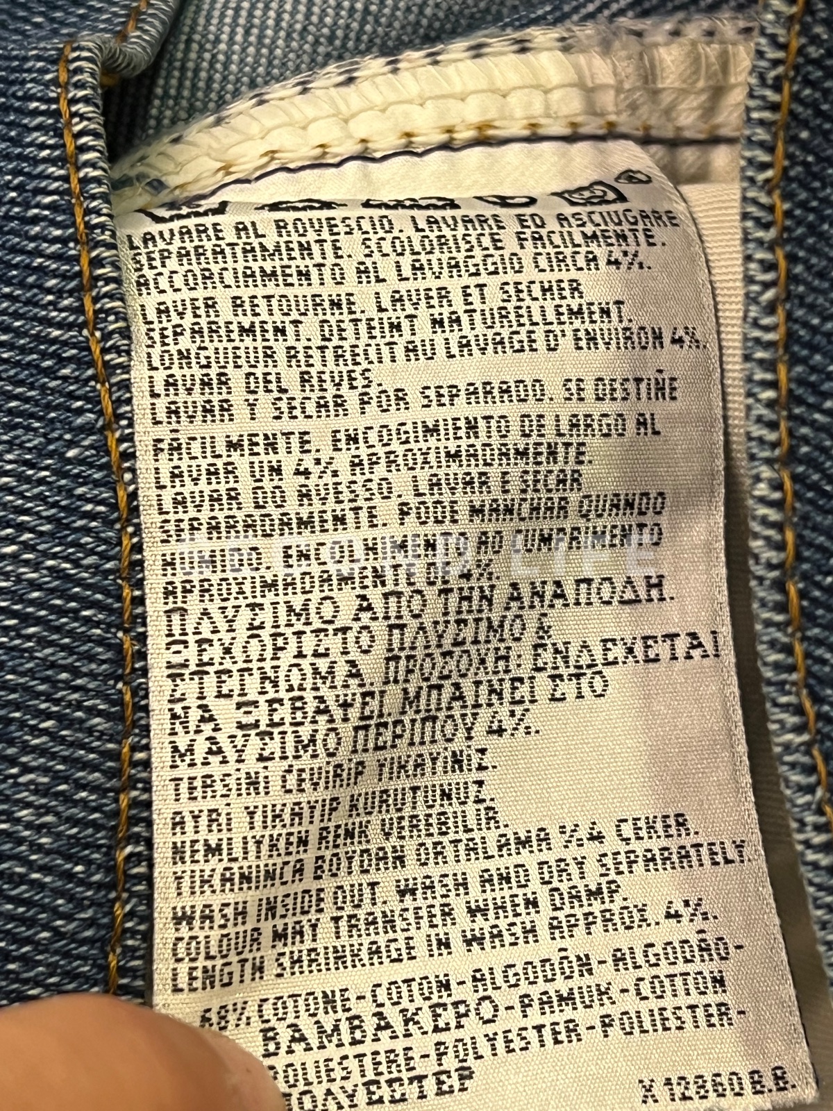 Pantaloni Levi's 417 Orange Tab in misto cotone, foto 5