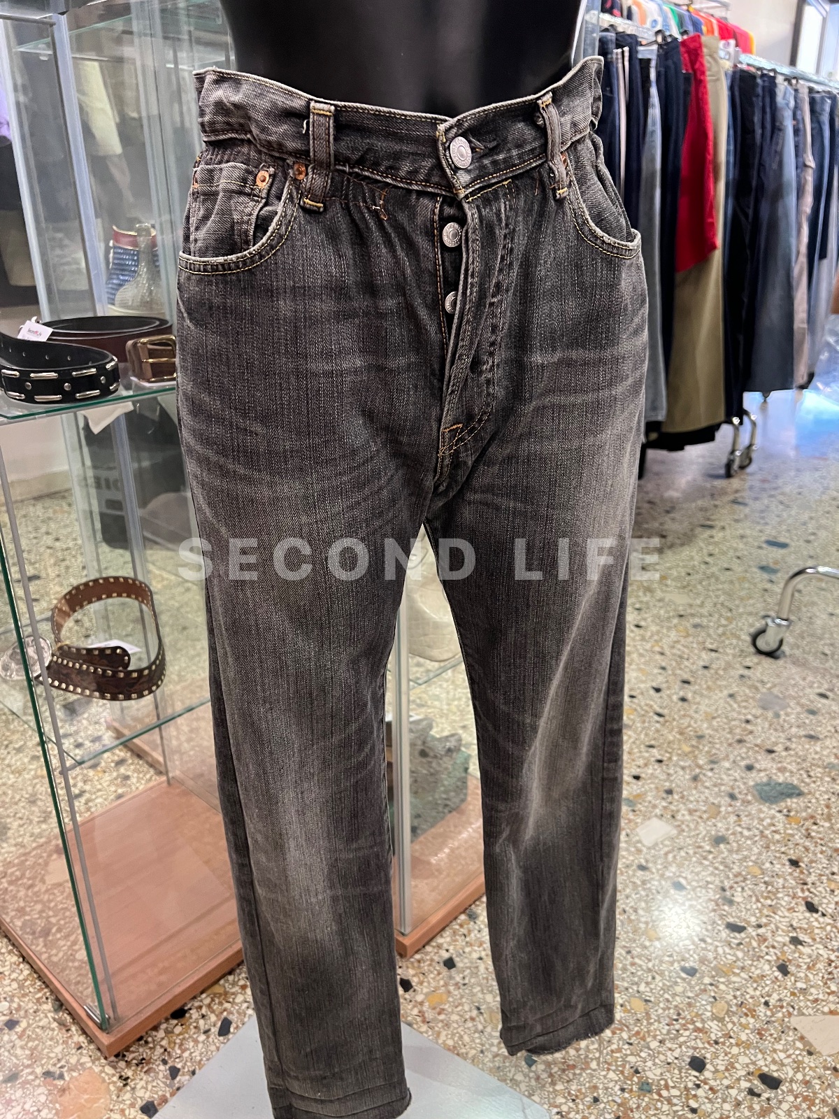 Pantaloni Levi’s Caramella in denim, foto 3