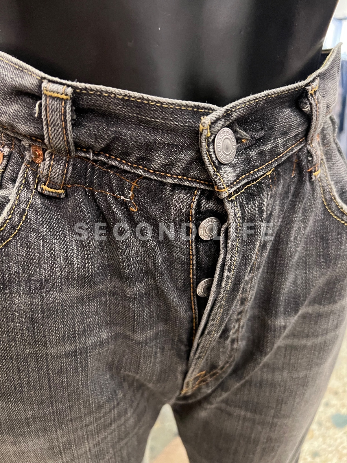 Pantaloni Levi’s Caramella in denim, foto 4