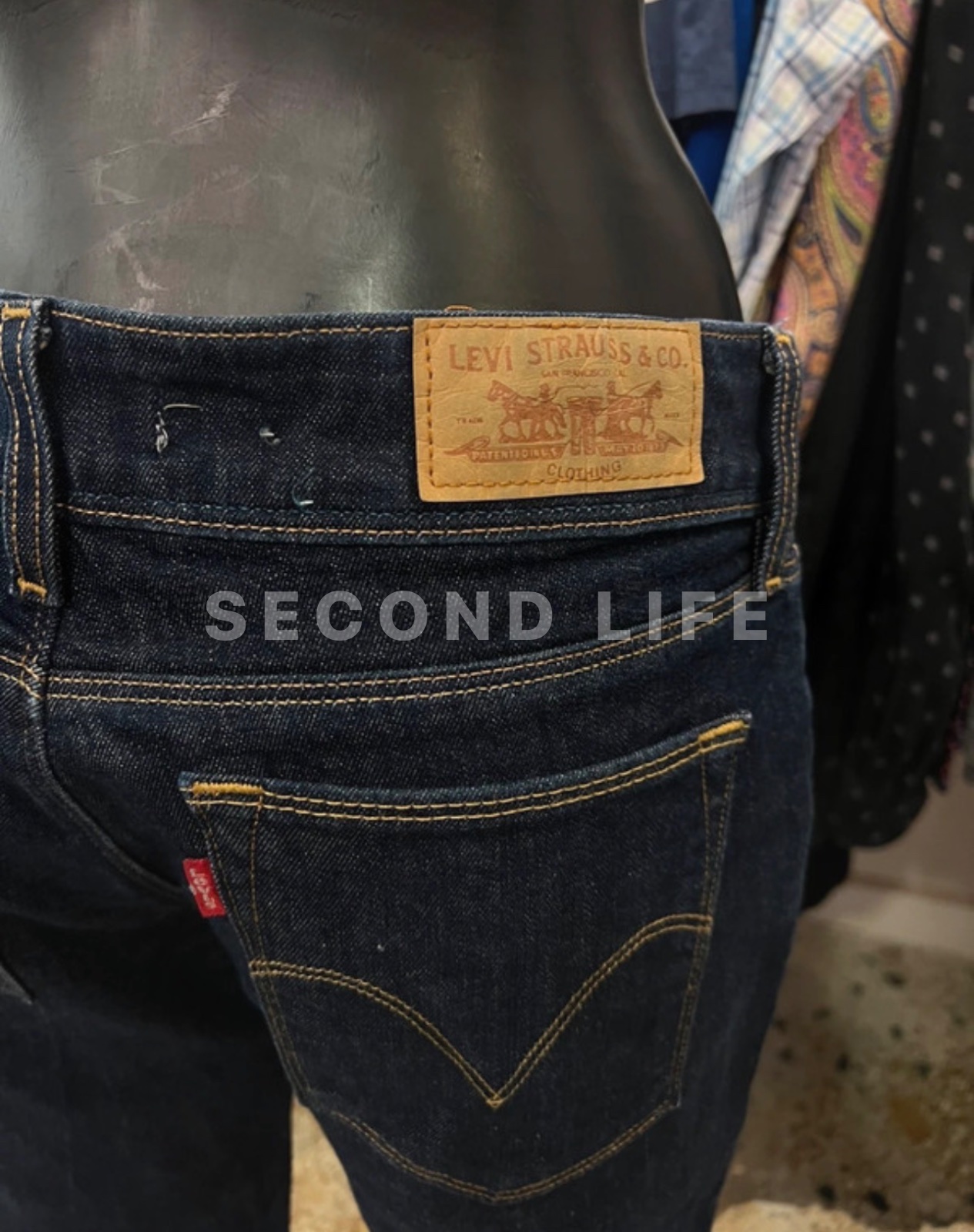 Jeans Levi's 571 Slim Fit in cotone elasticizzato, foto 5