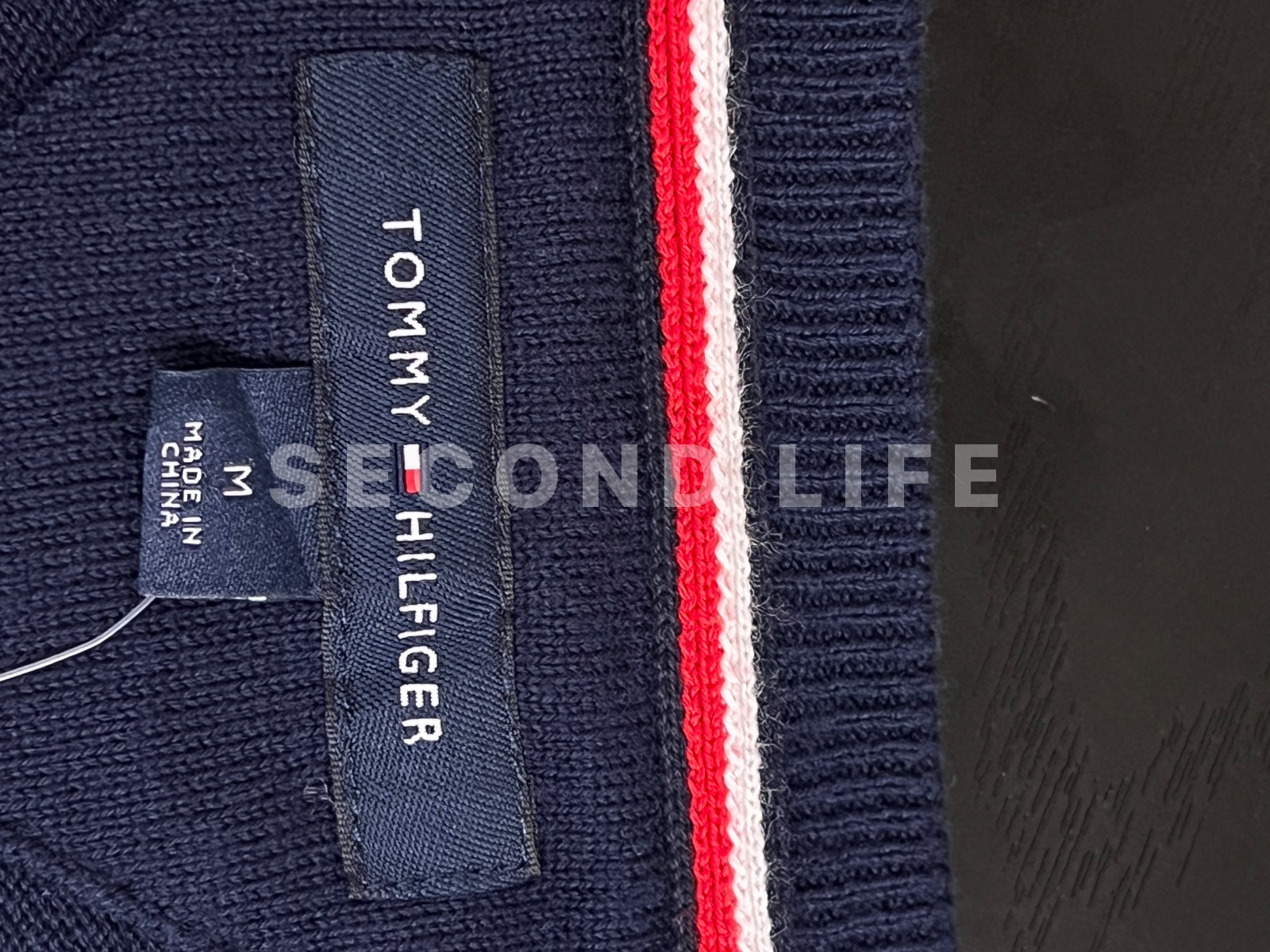 Maglione Tommy Hilfiger a rombi in cotone, foto 2
