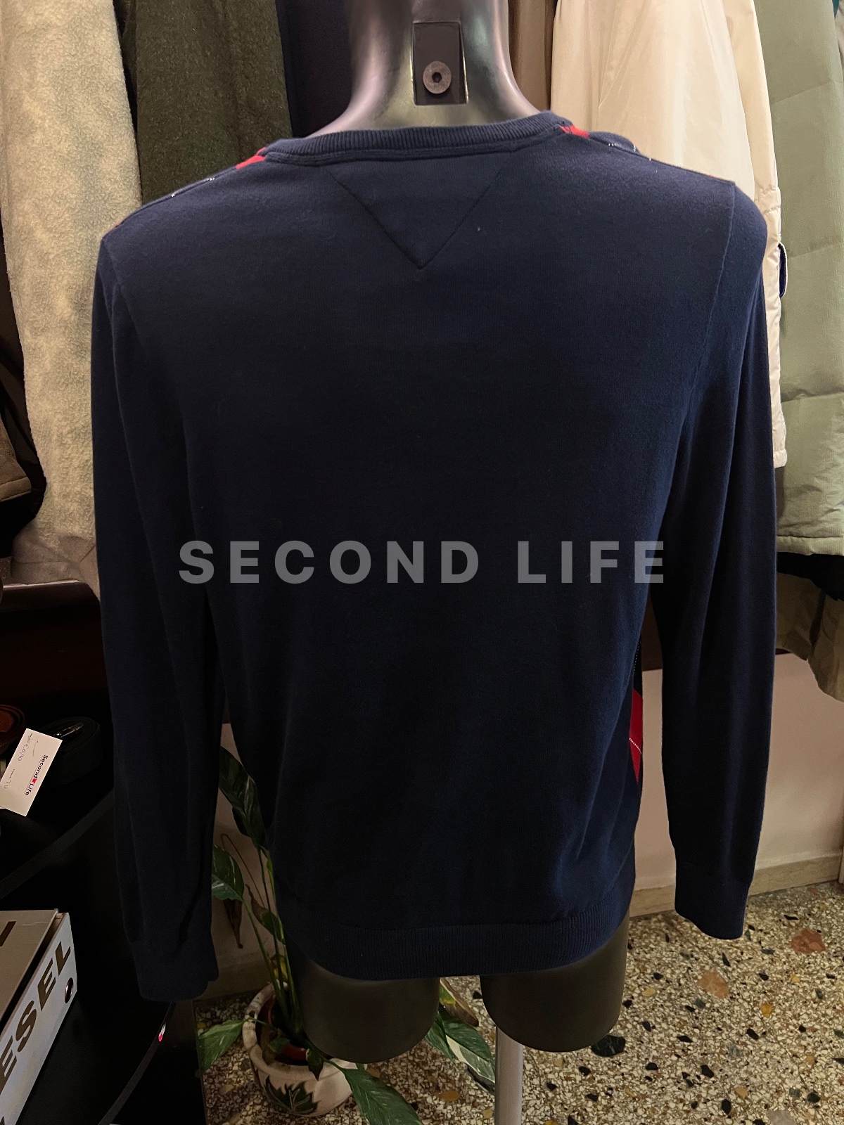 Maglione Tommy Hilfiger a rombi in cotone, foto 5