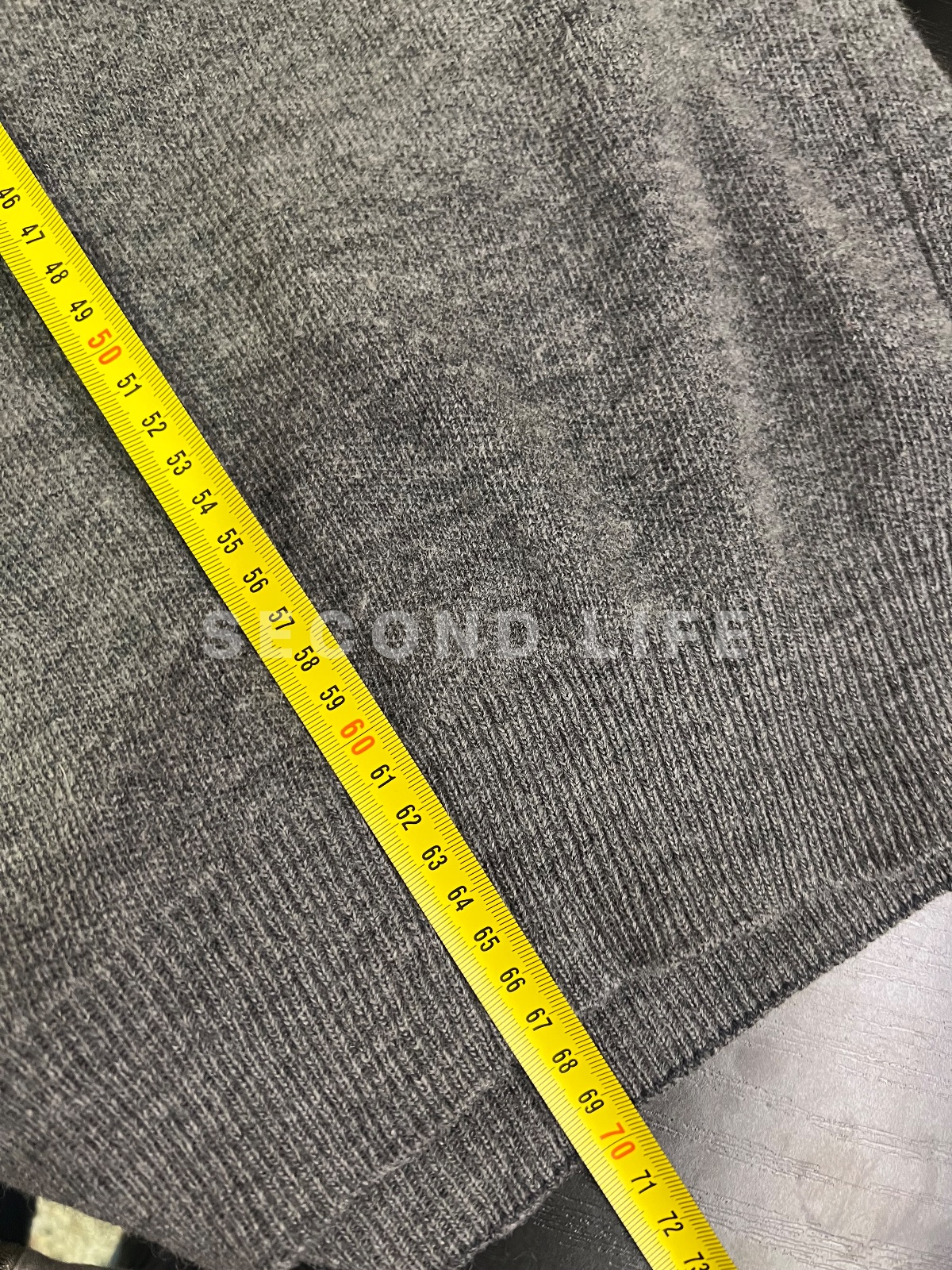 Maglione Chemise Lacoste scollo a V in misto lana, foto 8