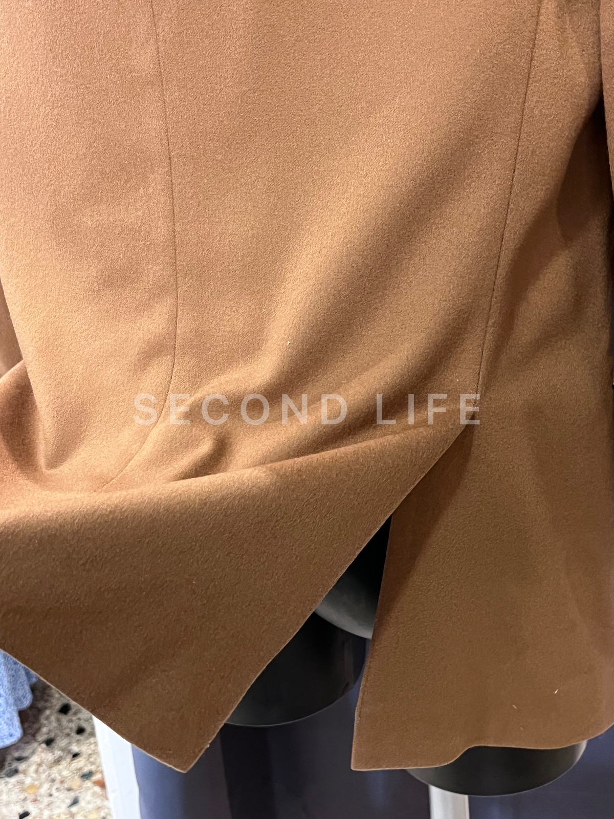 Hermès – Blazer monopetto in 100% Cachemire Cammello – Tg. 54, foto 4