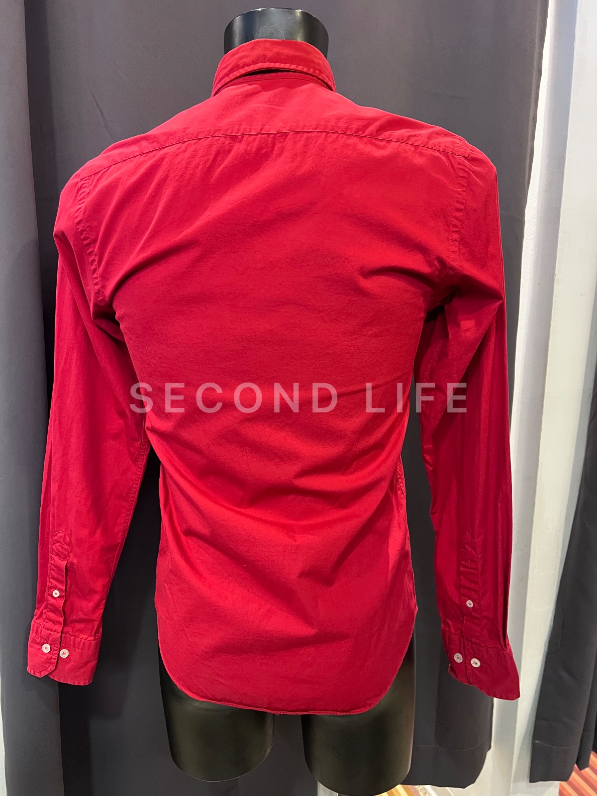 Camicia Burberry London Slim Fit in Cotone - Rosso (Taglia XS), foto 4