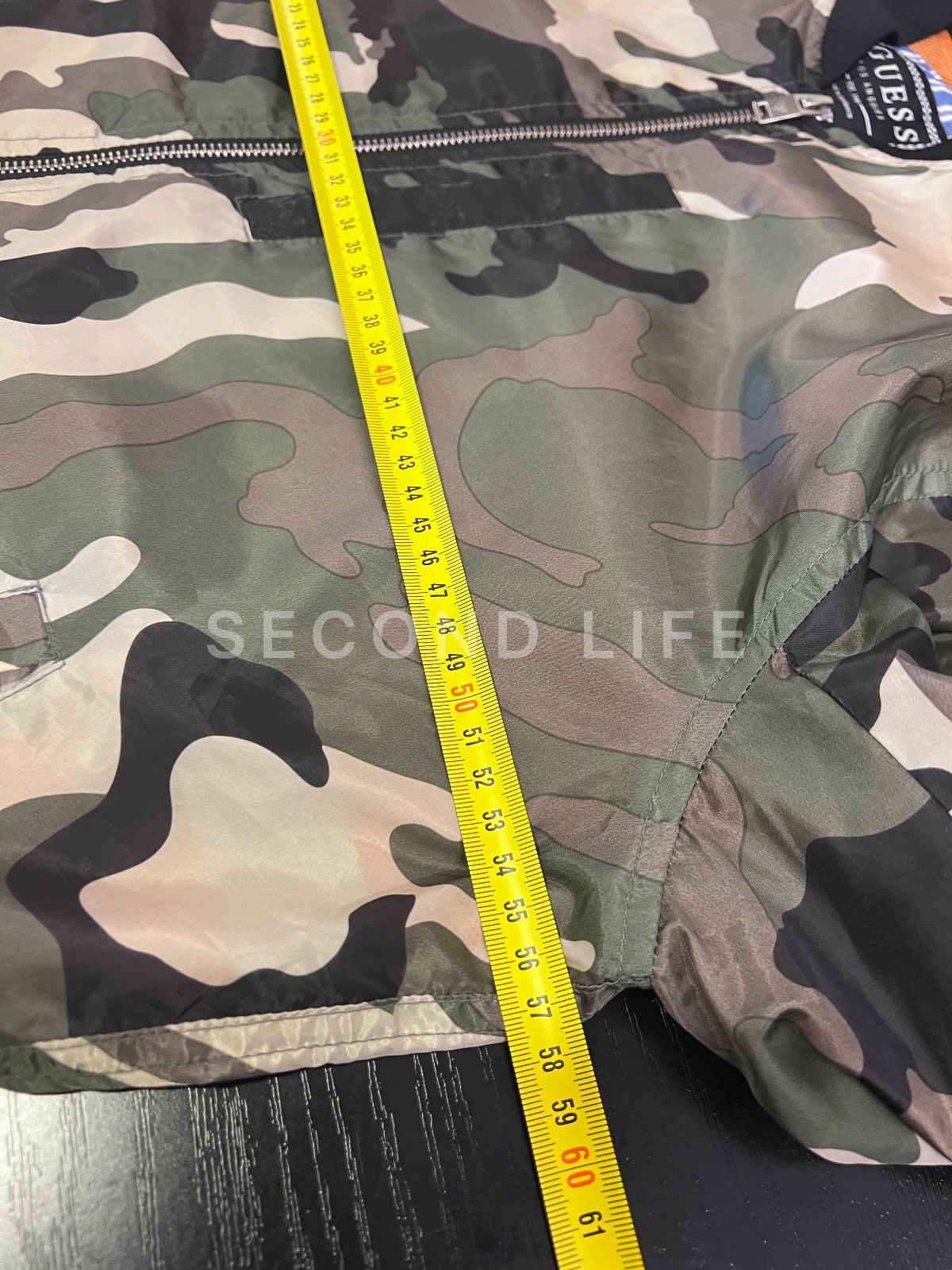 Giacca Bomber Guess Camouflage / Mimetico con Maxilogo - Taglia M, foto 9
