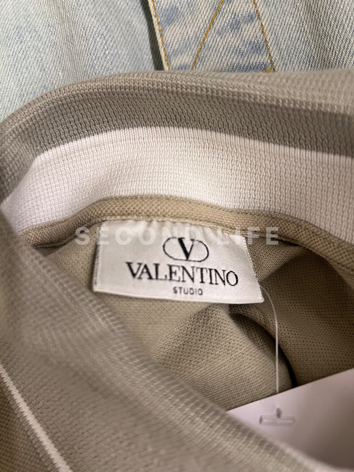 Maglia Valentino Studio a maniche lunghe in cotone, foto 2