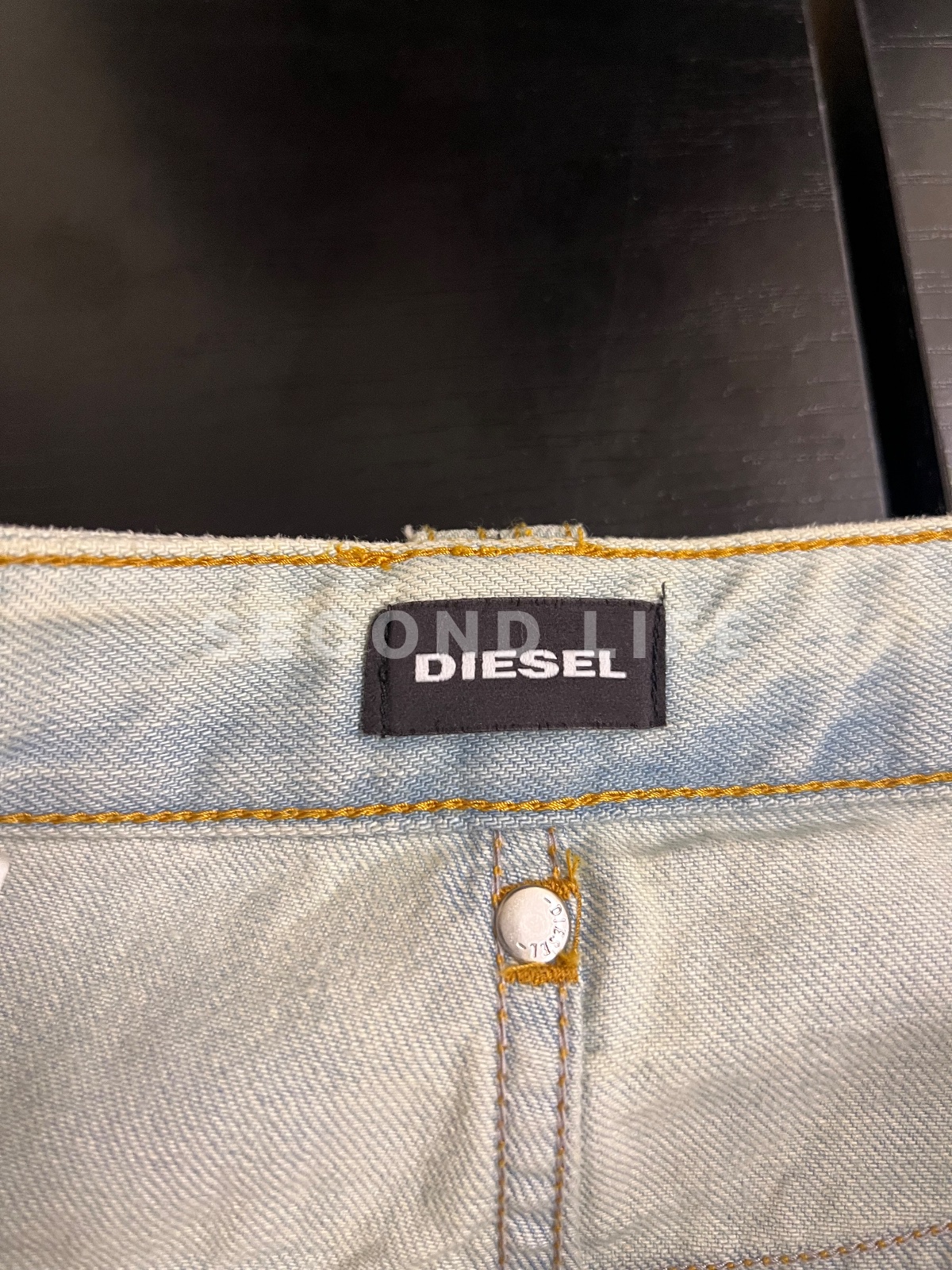 Gonna Diesel in denim di cotone, foto 2