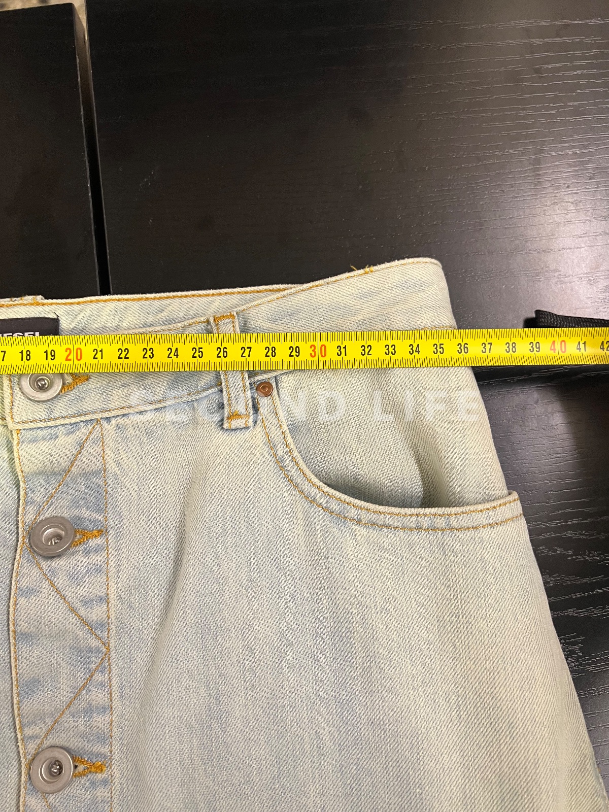 Gonna Diesel in denim di cotone, foto 8