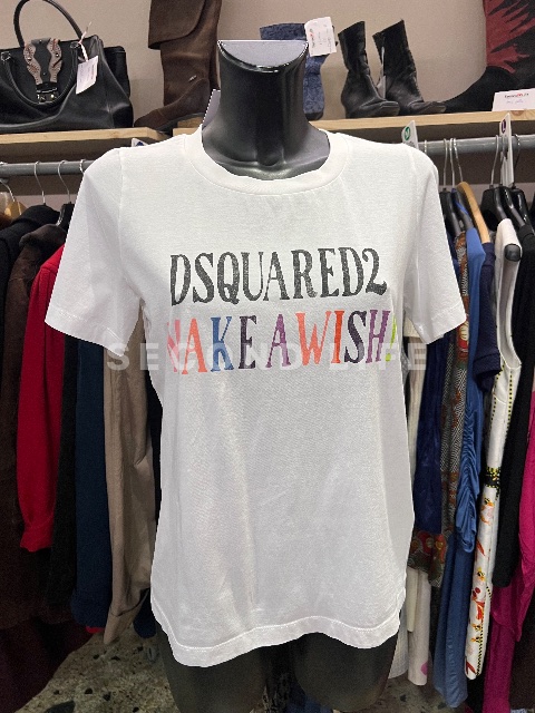 Maglia Dsquared2 T-shirt con stampa Dsquared2 make a wish in cotone