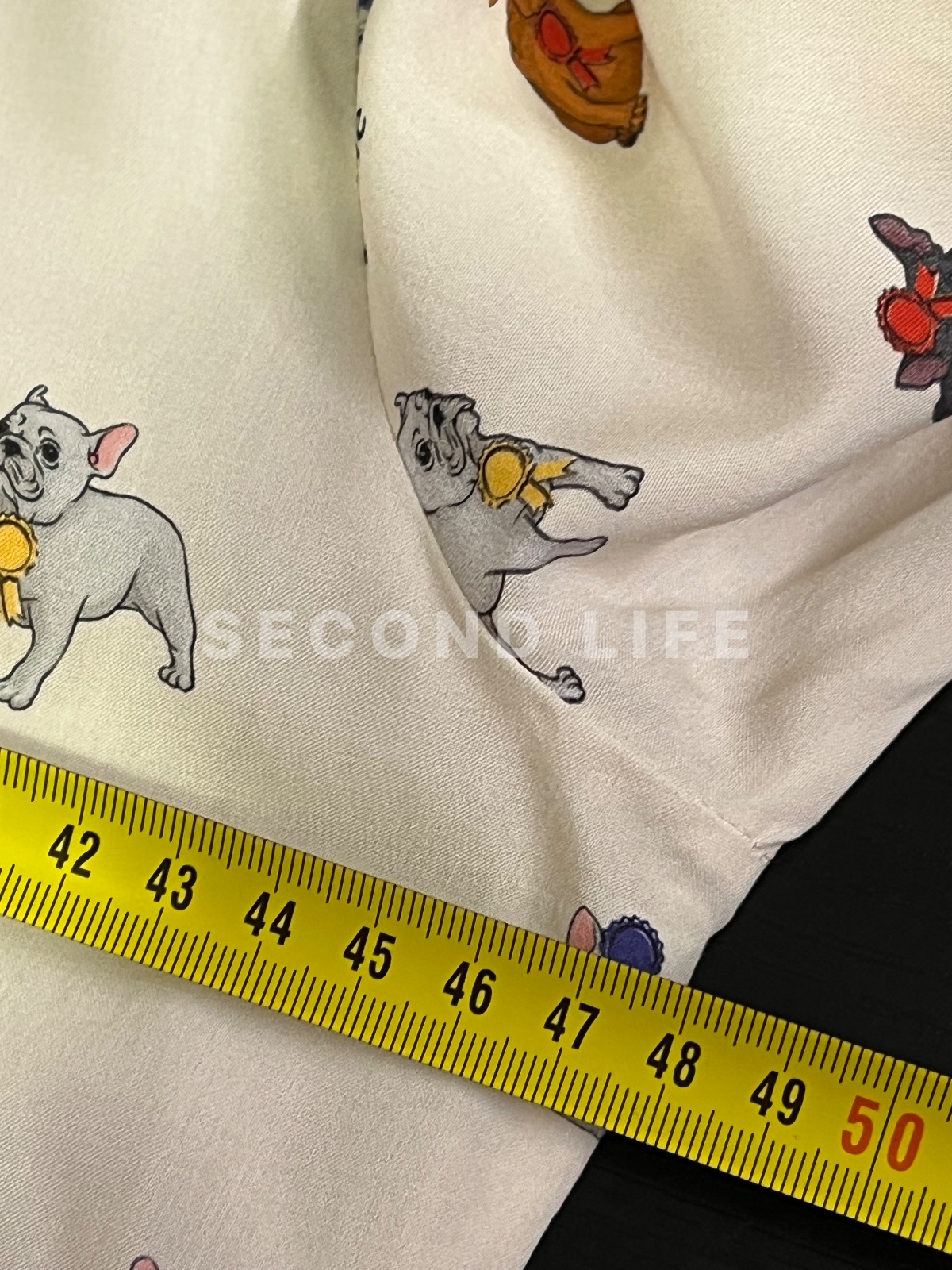 Camicia Dixie con stampa cagnolini in viscosa, foto 7