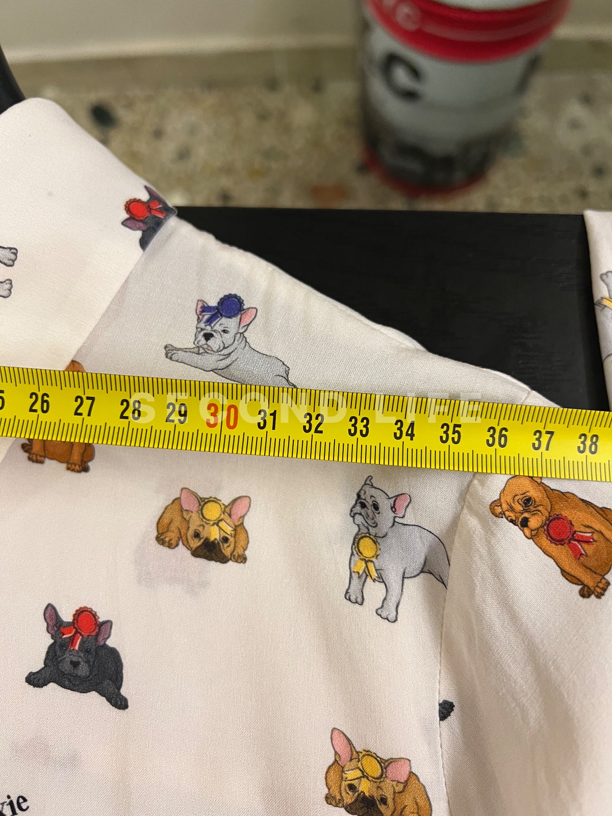 Camicia Dixie con stampa cagnolini in viscosa, foto 8