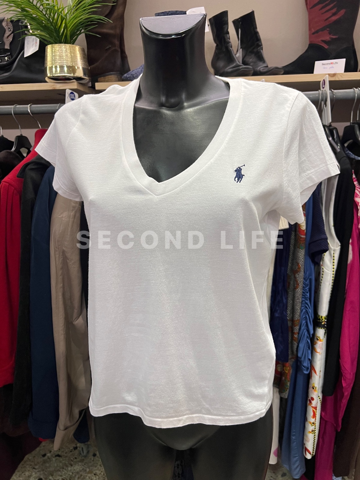 Maglia Ralph Lauren Scollo a V in cotone