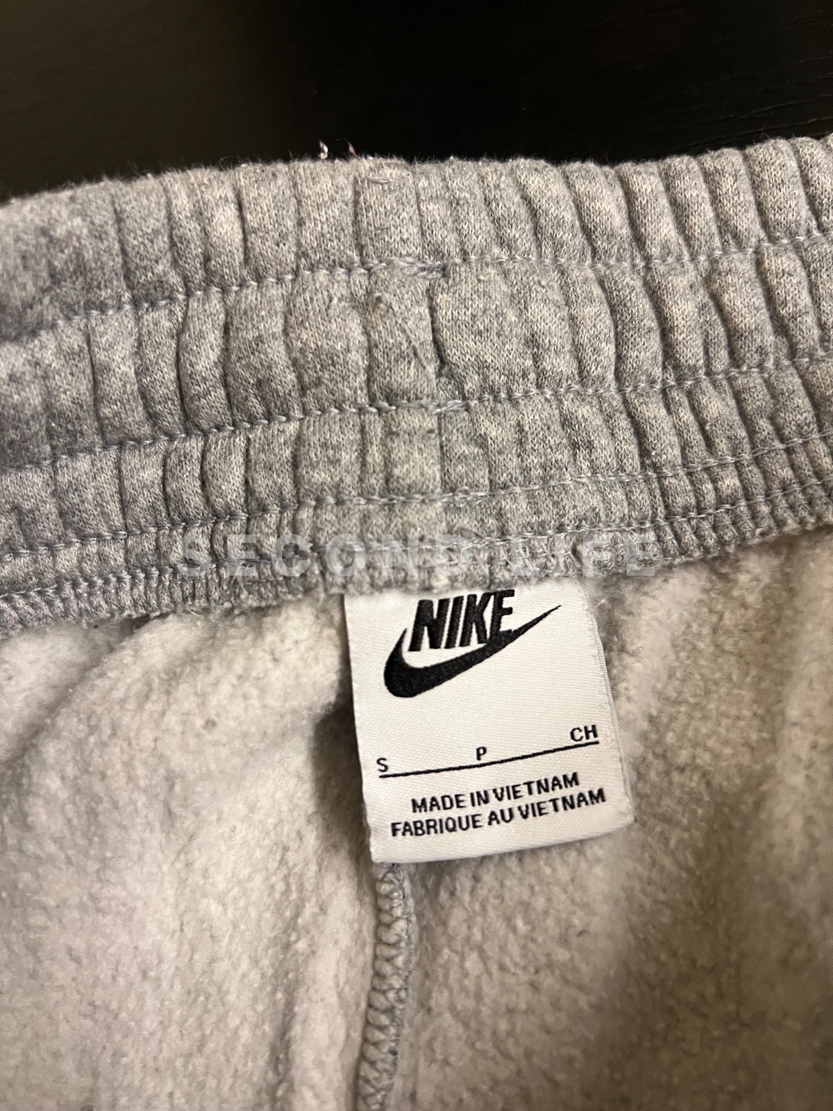 Completo felpa e pantalone Nike in misto cotone grigio, foto 8