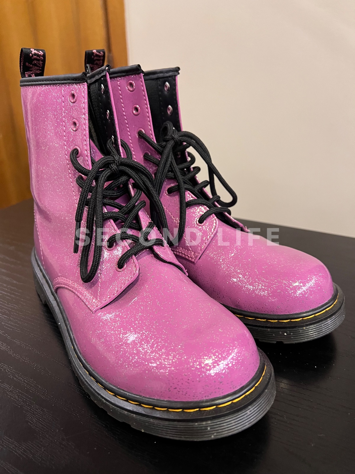Scarpe Dr. martens 1460 Y in sintetico, foto 4