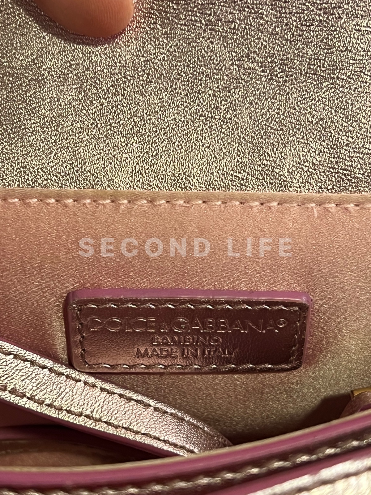 Borsa Dolce & Gabbana Bambino Mini bag in pelle, foto 6