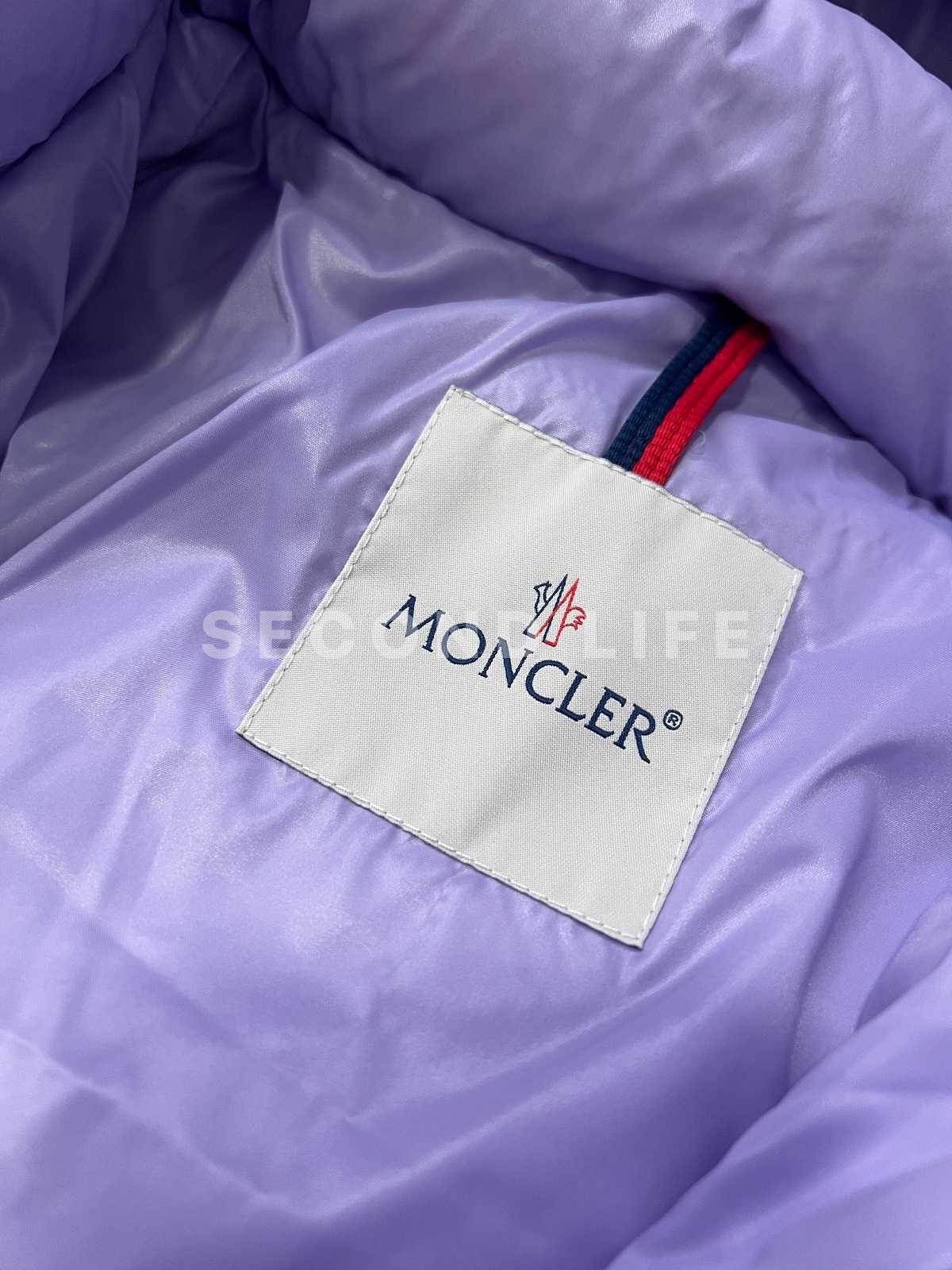 Piumino Moncler lilla taglia S, foto 3