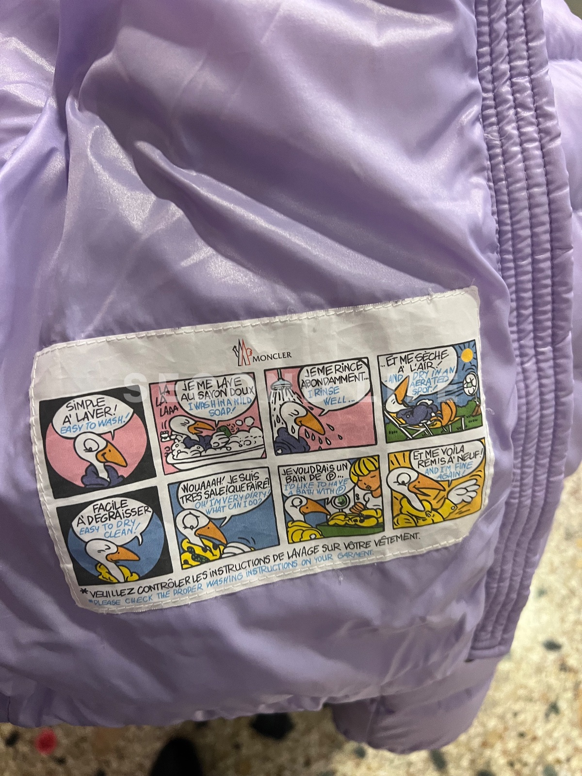 Piumino Moncler lilla taglia S, foto 4
