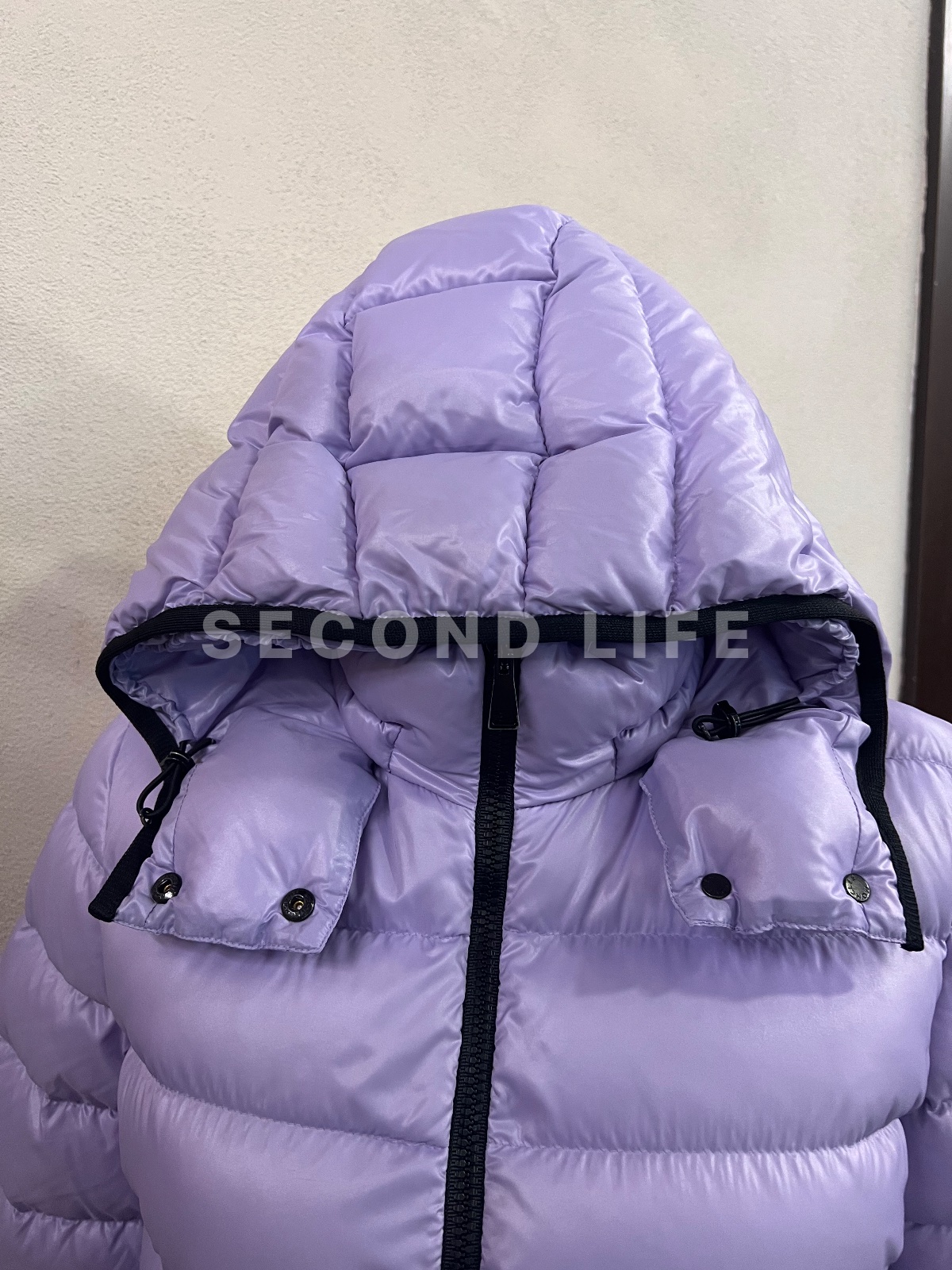 Piumino Moncler lilla taglia S, foto 7