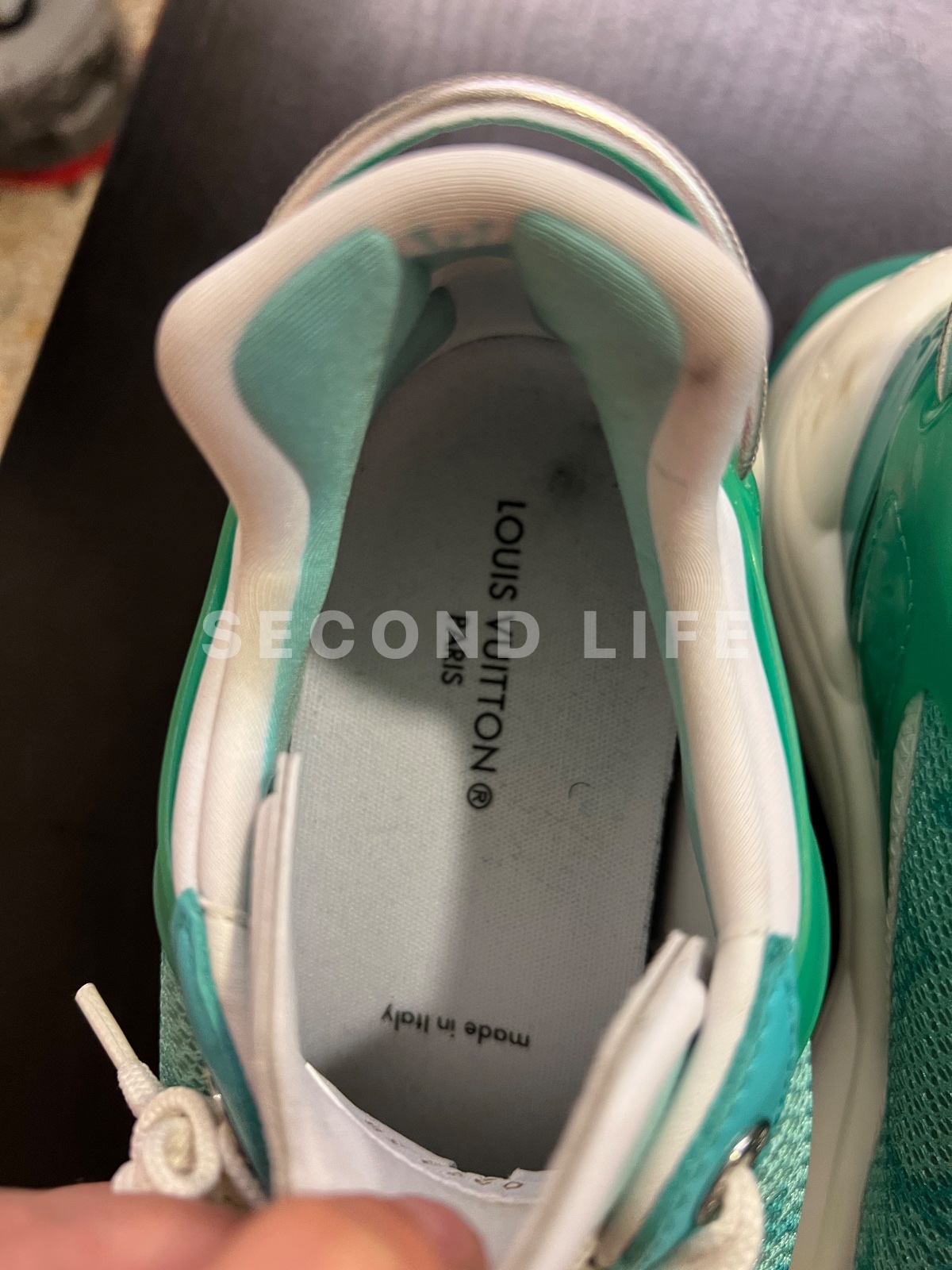 Scarpe Louis Vuitton in pelle e tessuto, foto 5