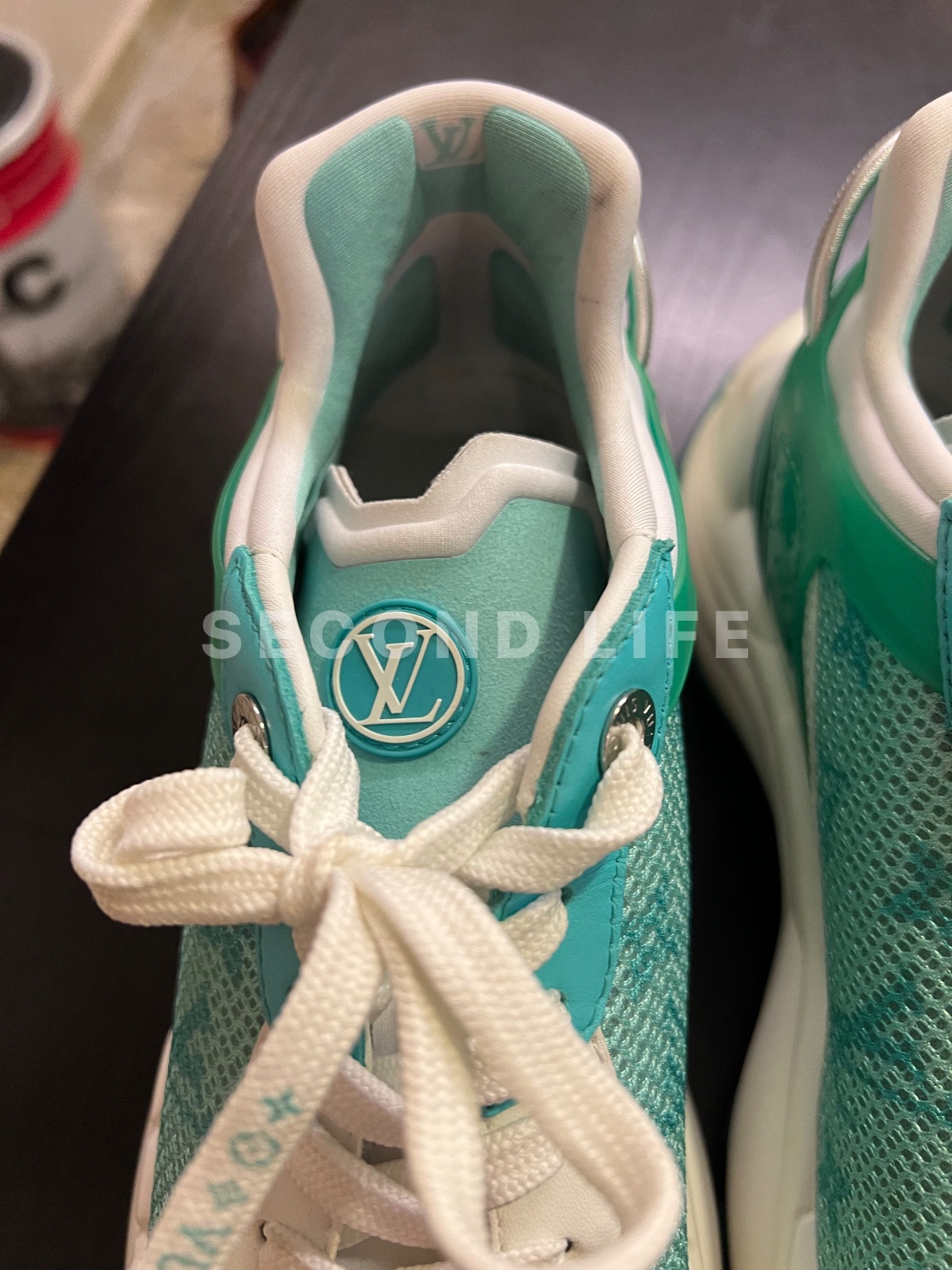 Scarpe Louis Vuitton in pelle e tessuto, foto 6