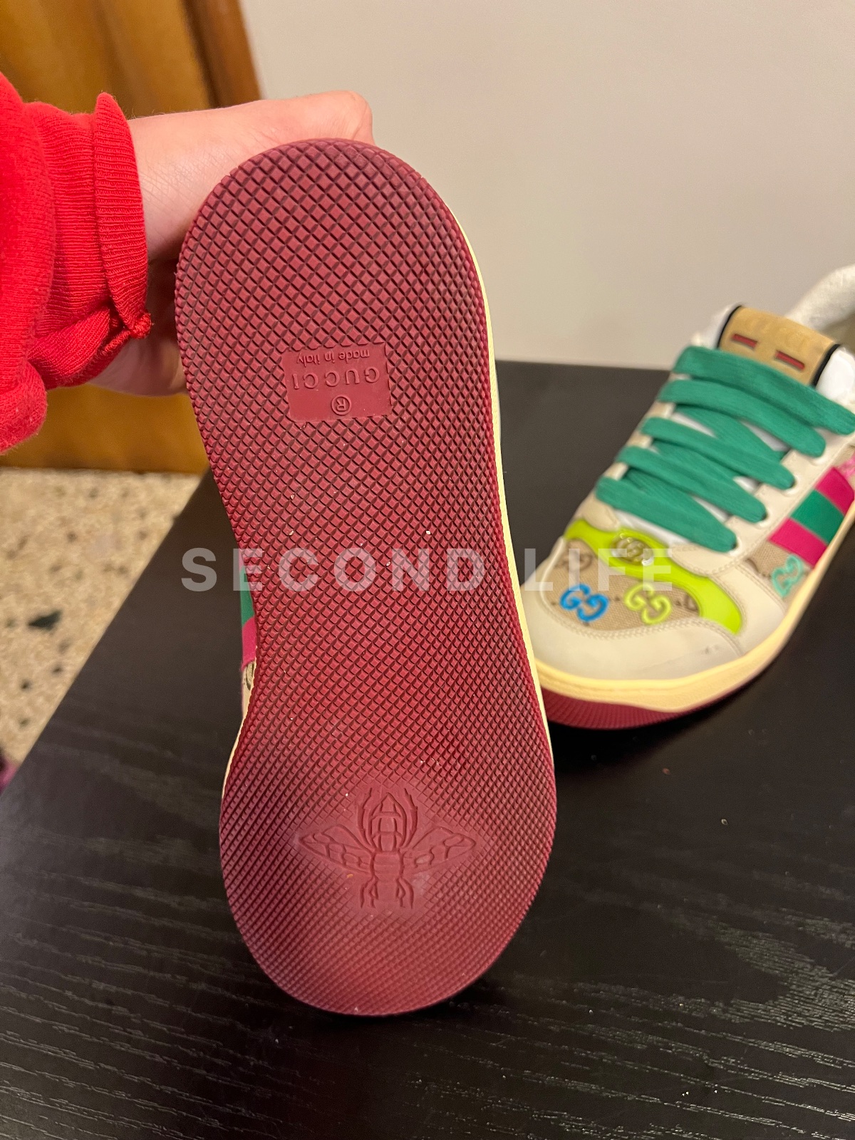 Scarpe Gucci in tessuto e pelle, foto 7