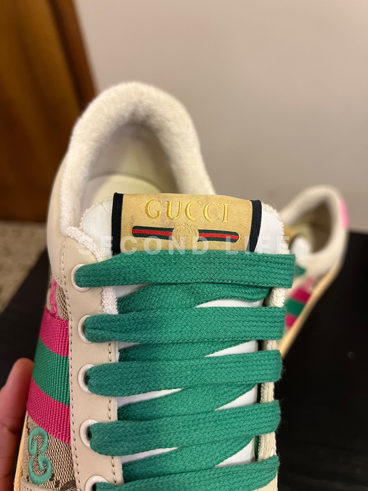 Scarpe Gucci in tessuto e pelle, foto 9