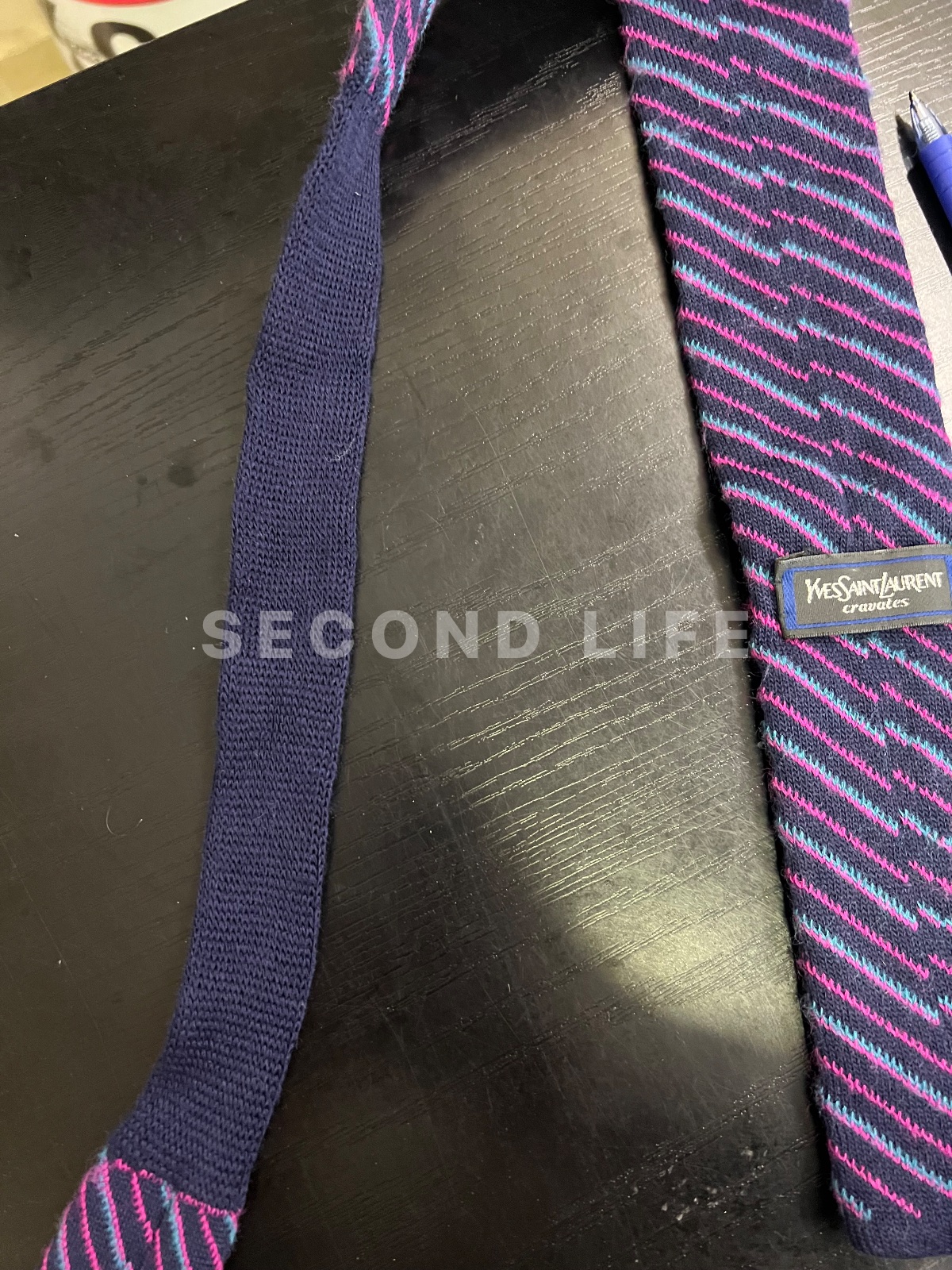 Cravatta Yves Saint Laurent in lana, foto 4
