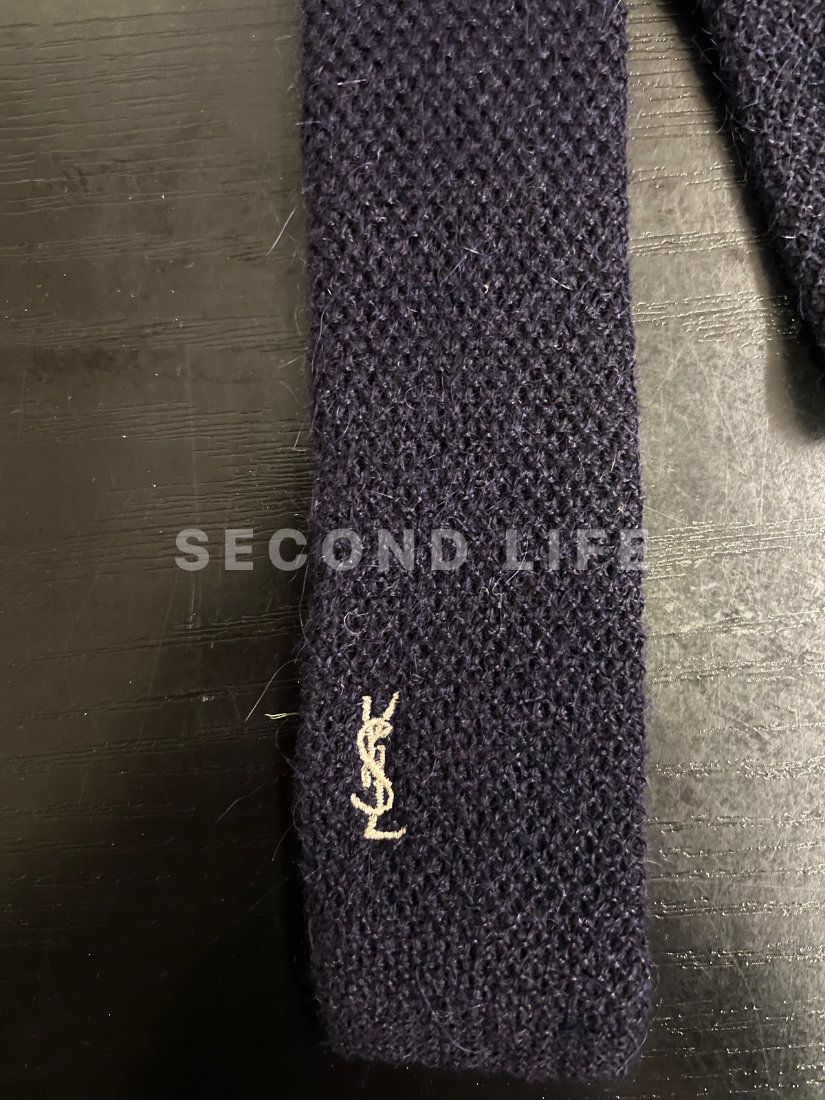 Cravatta Yves Saint Laurent in alpaca e lana, foto 2