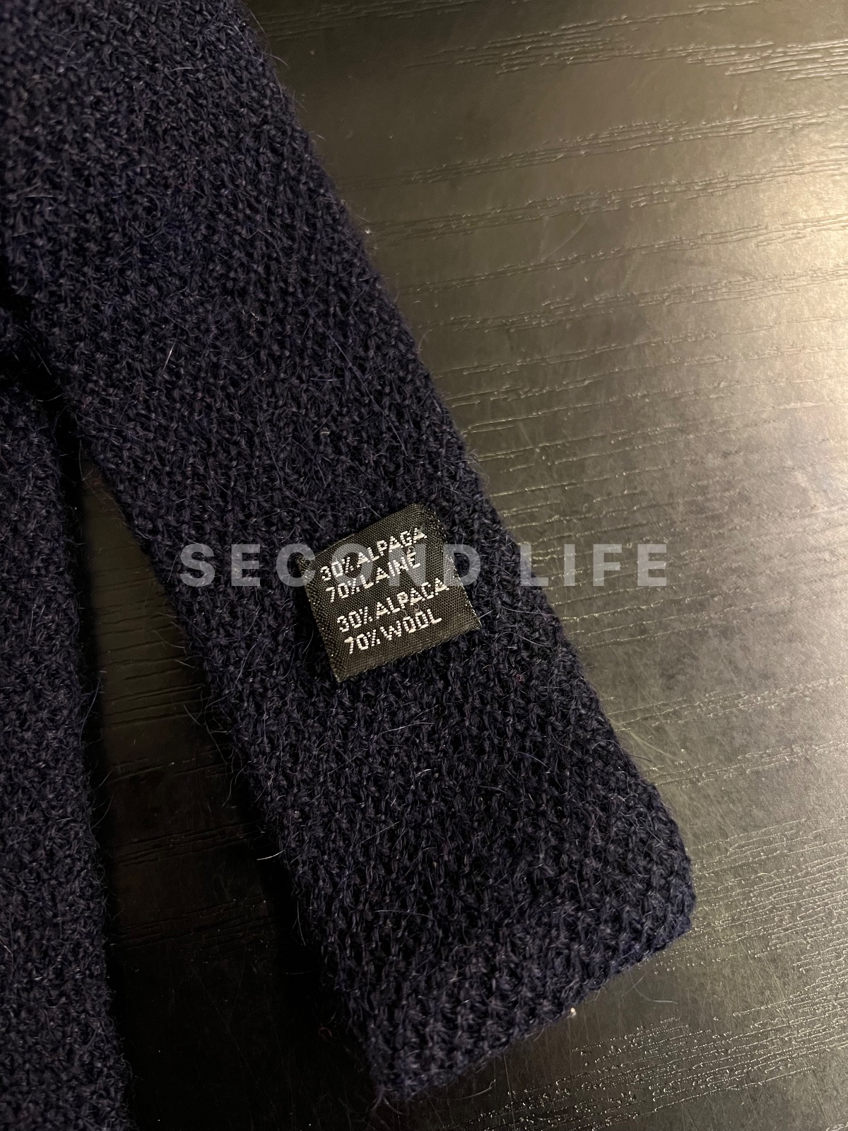 Cravatta Yves Saint Laurent in alpaca e lana, foto 3