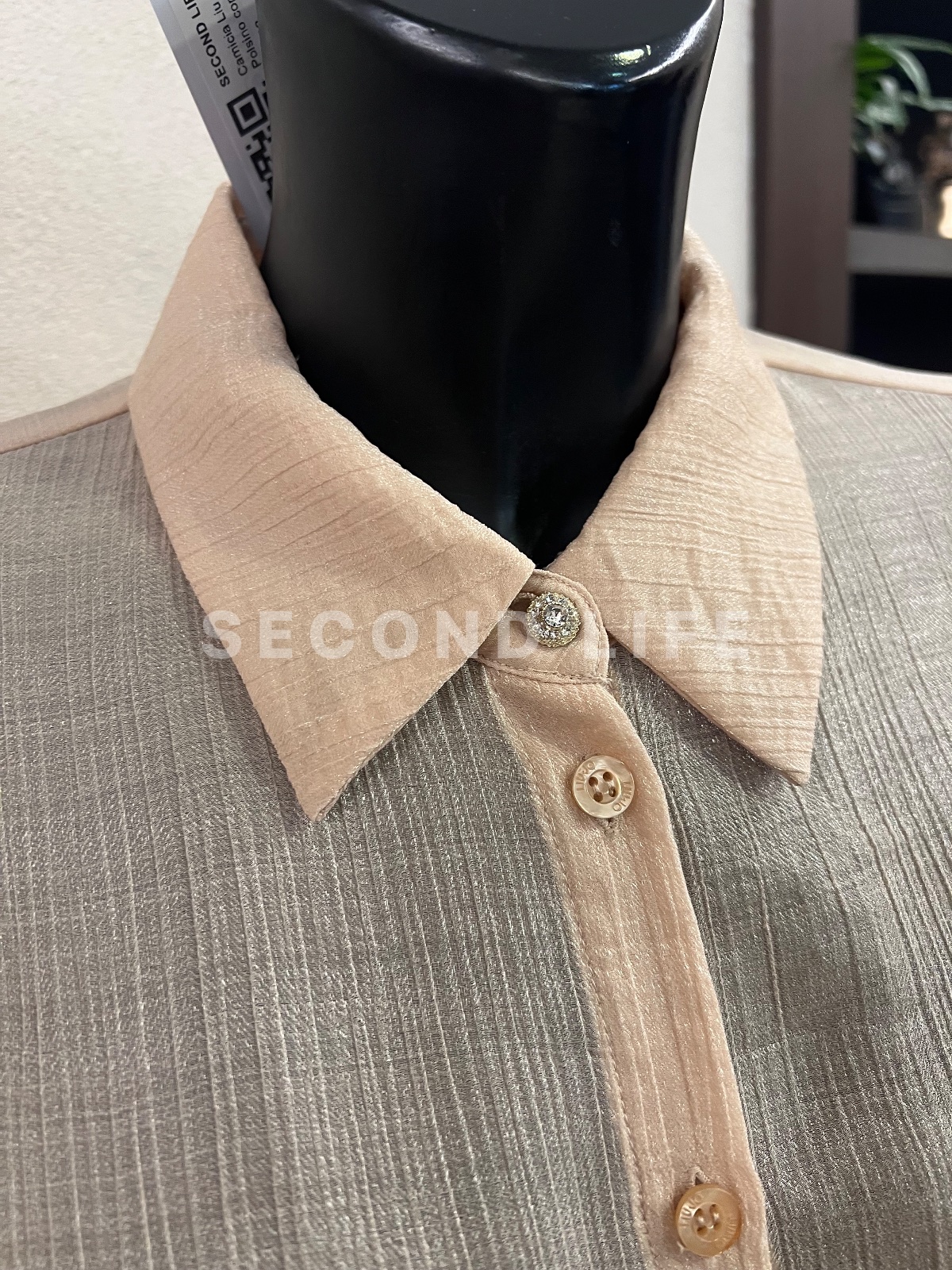 Camicia Liu Jo Polsino con pailettes, foto 4