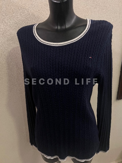 Maglione a treccia Tommy Hilfiger in cotone
