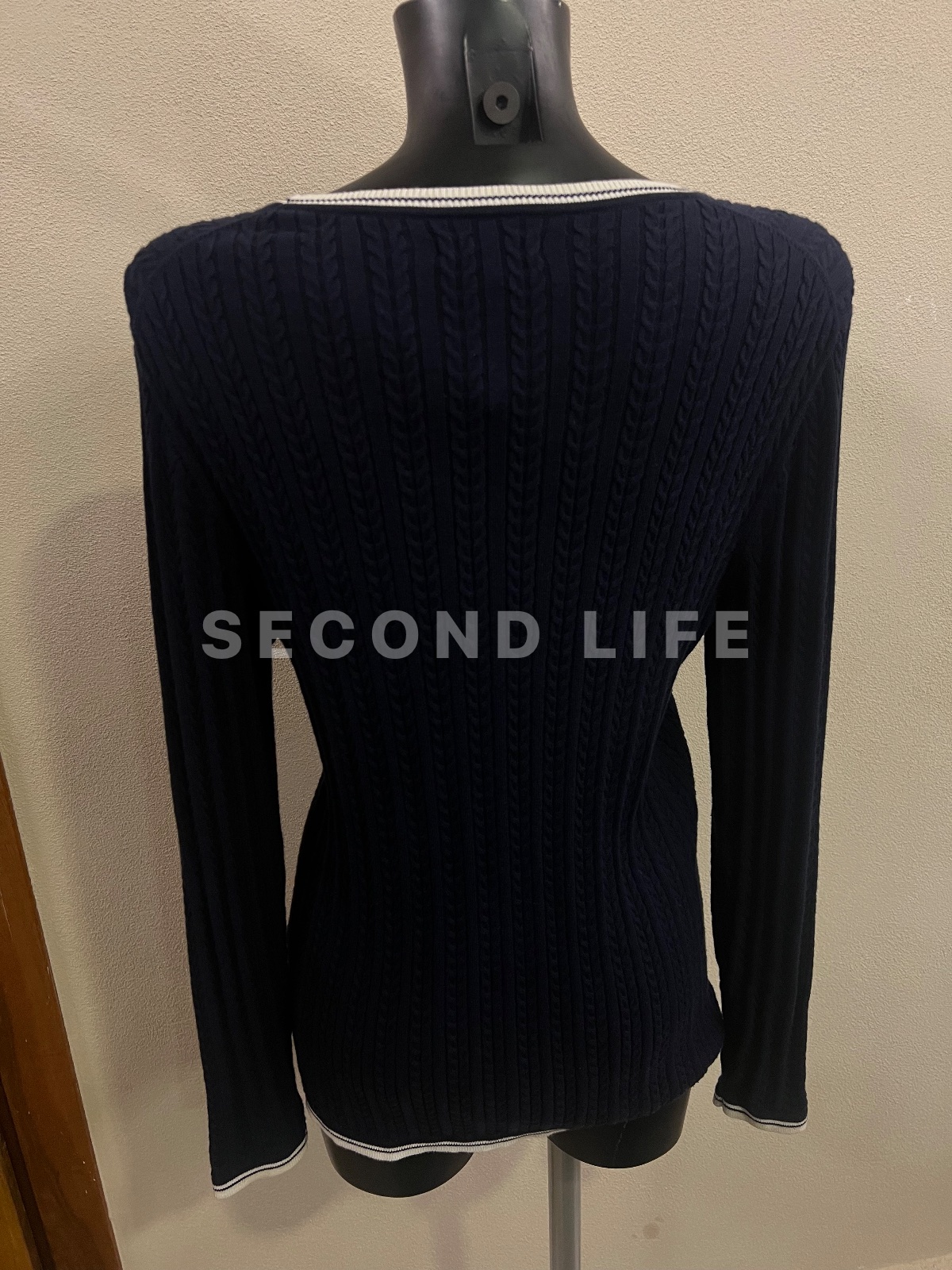Maglione a treccia Tommy Hilfiger in cotone, foto 4