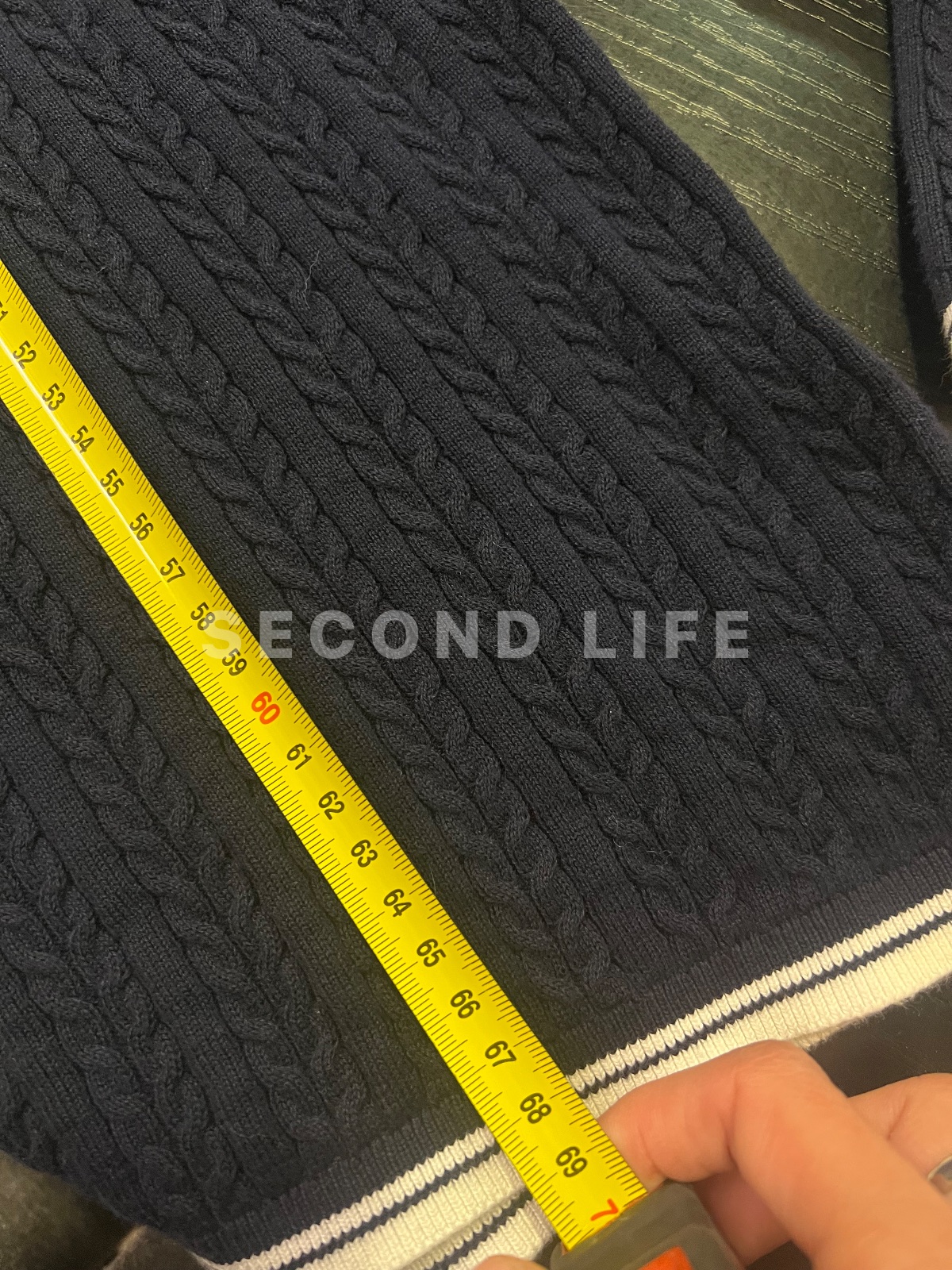 Maglione a treccia Tommy Hilfiger in cotone, foto 6