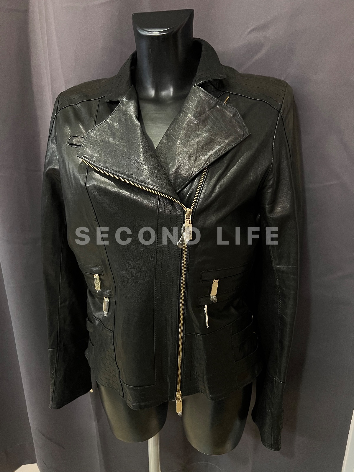 Vintage: Chiodo Simon B. Collection in vera pelle