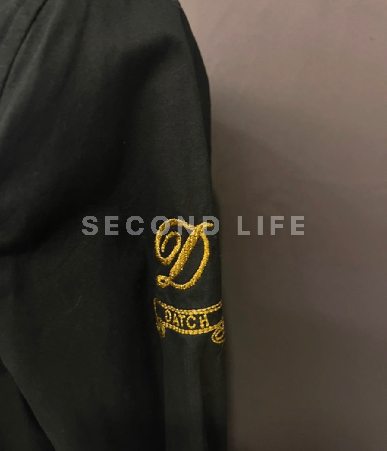 Camicia Datch in cotone nero nuova con cartellino, foto 6