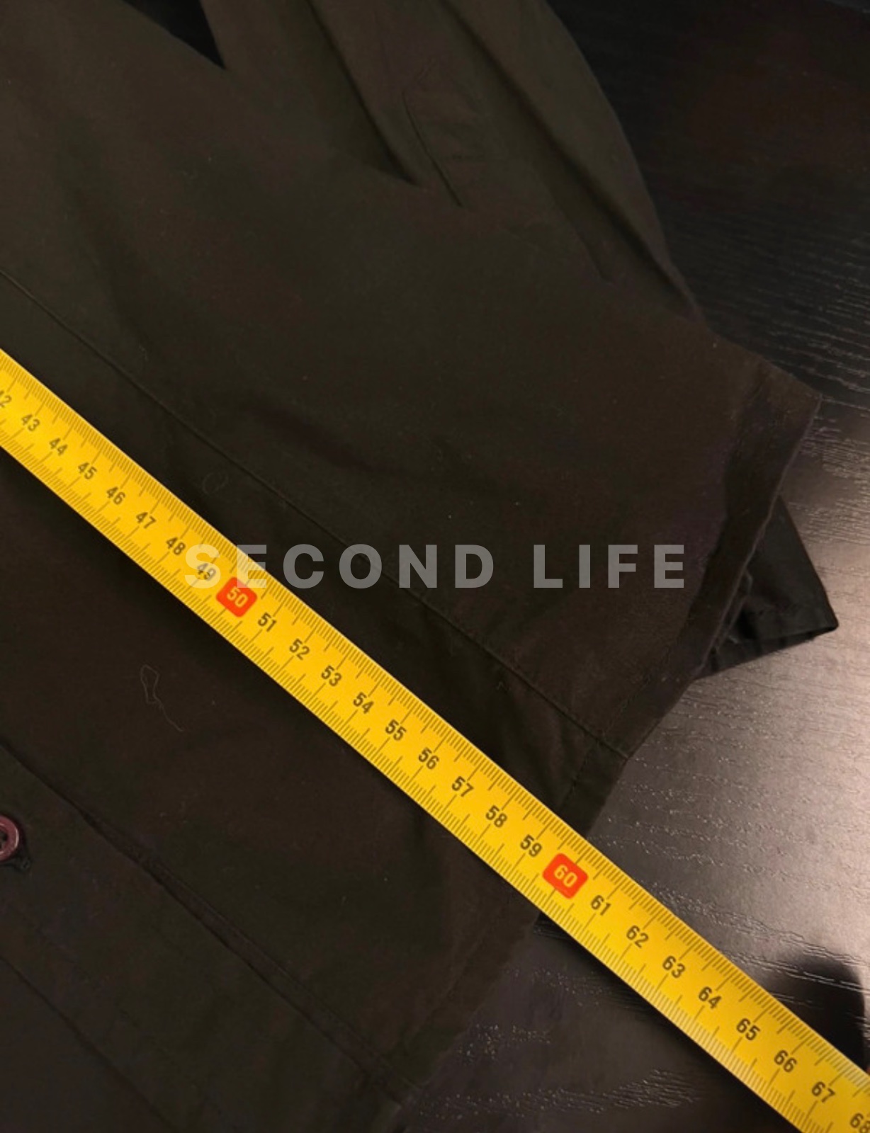 Camicia Datch in cotone nero nuova con cartellino, foto 11